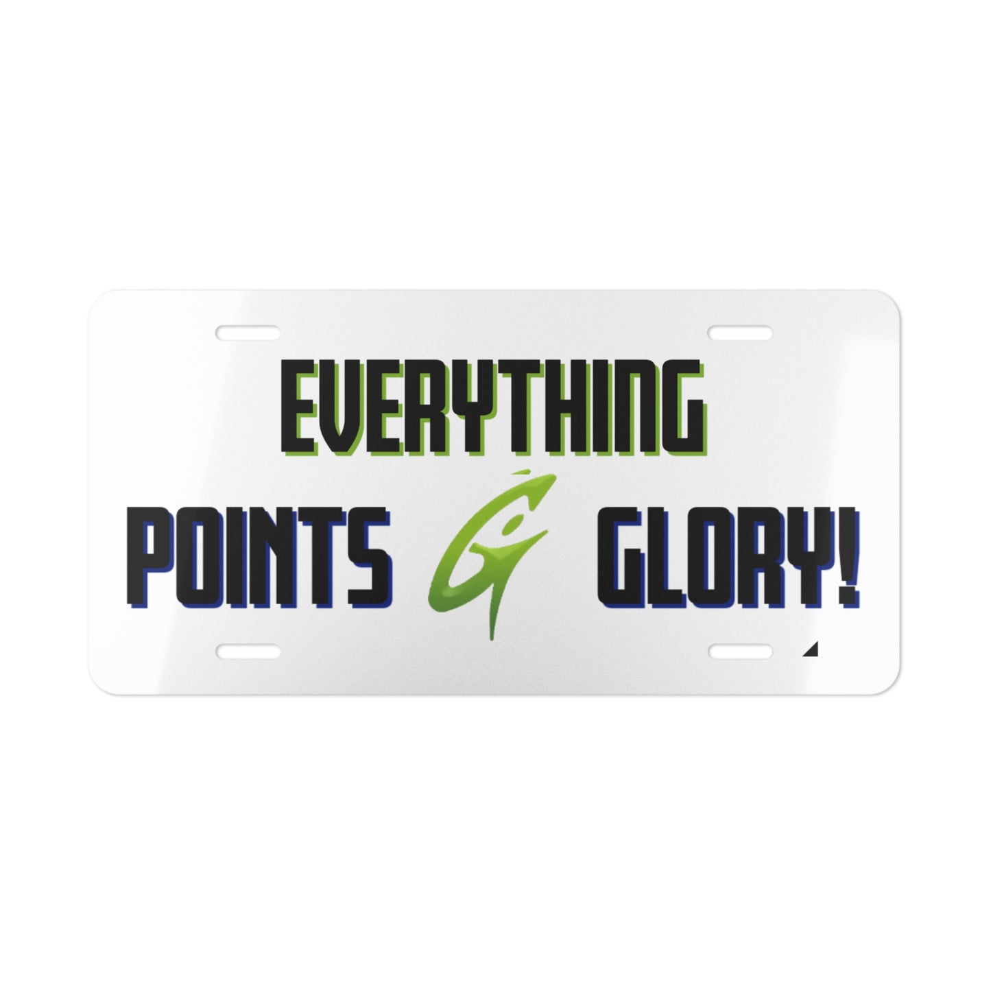 Everything Points Vanity Plate