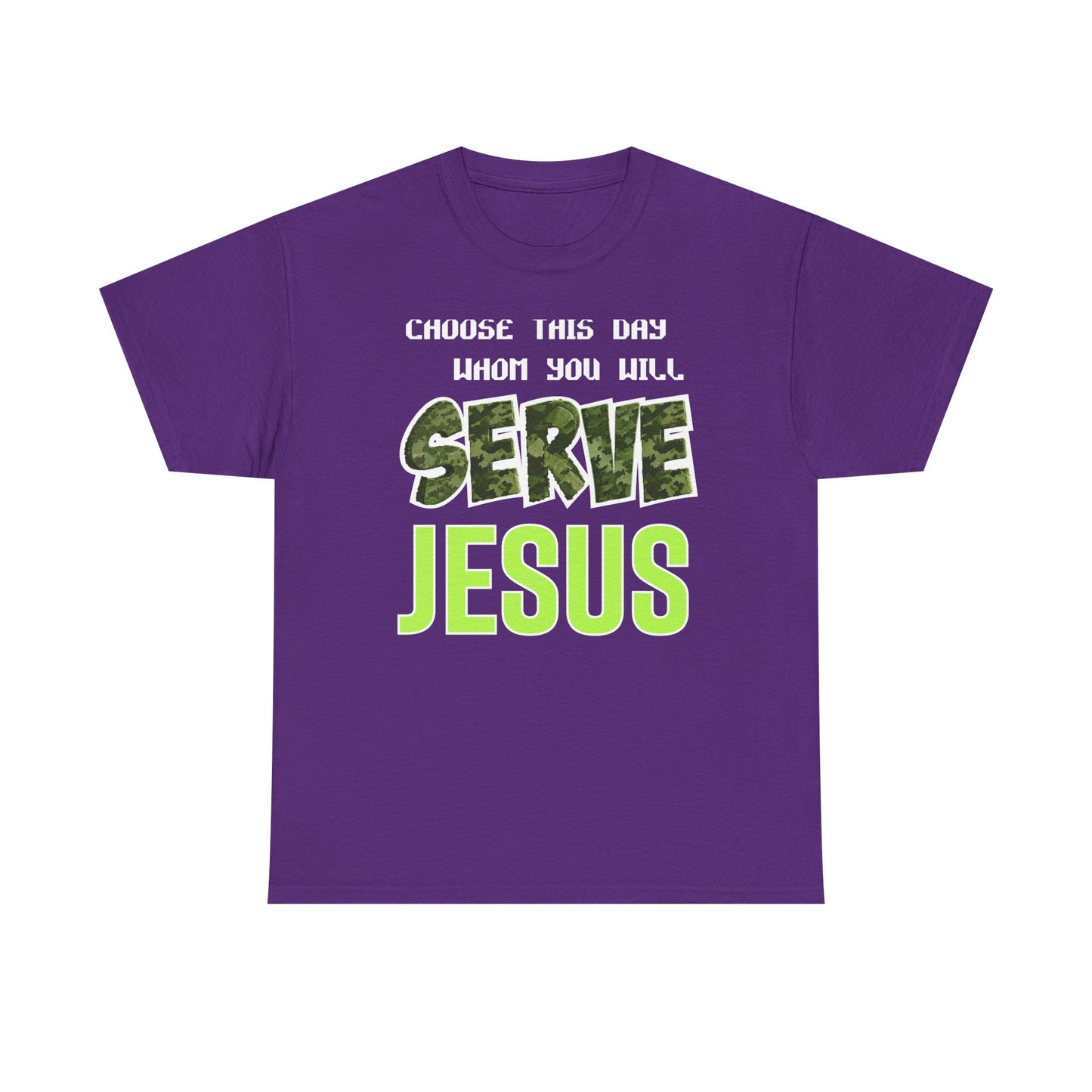 Choose This Day Tee, Christian Apparel, Serve Jesus Shirt, Casual Wear, Inspirational Gift