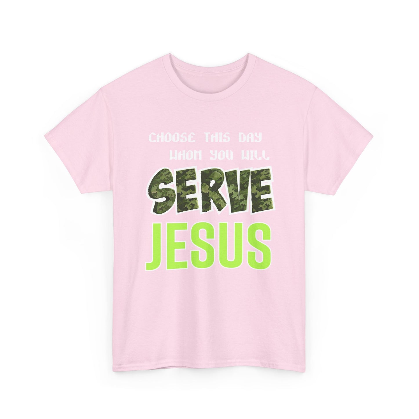 Choose This Day Tee, Christian Apparel, Serve Jesus Shirt, Casual Wear, Inspirational Gift