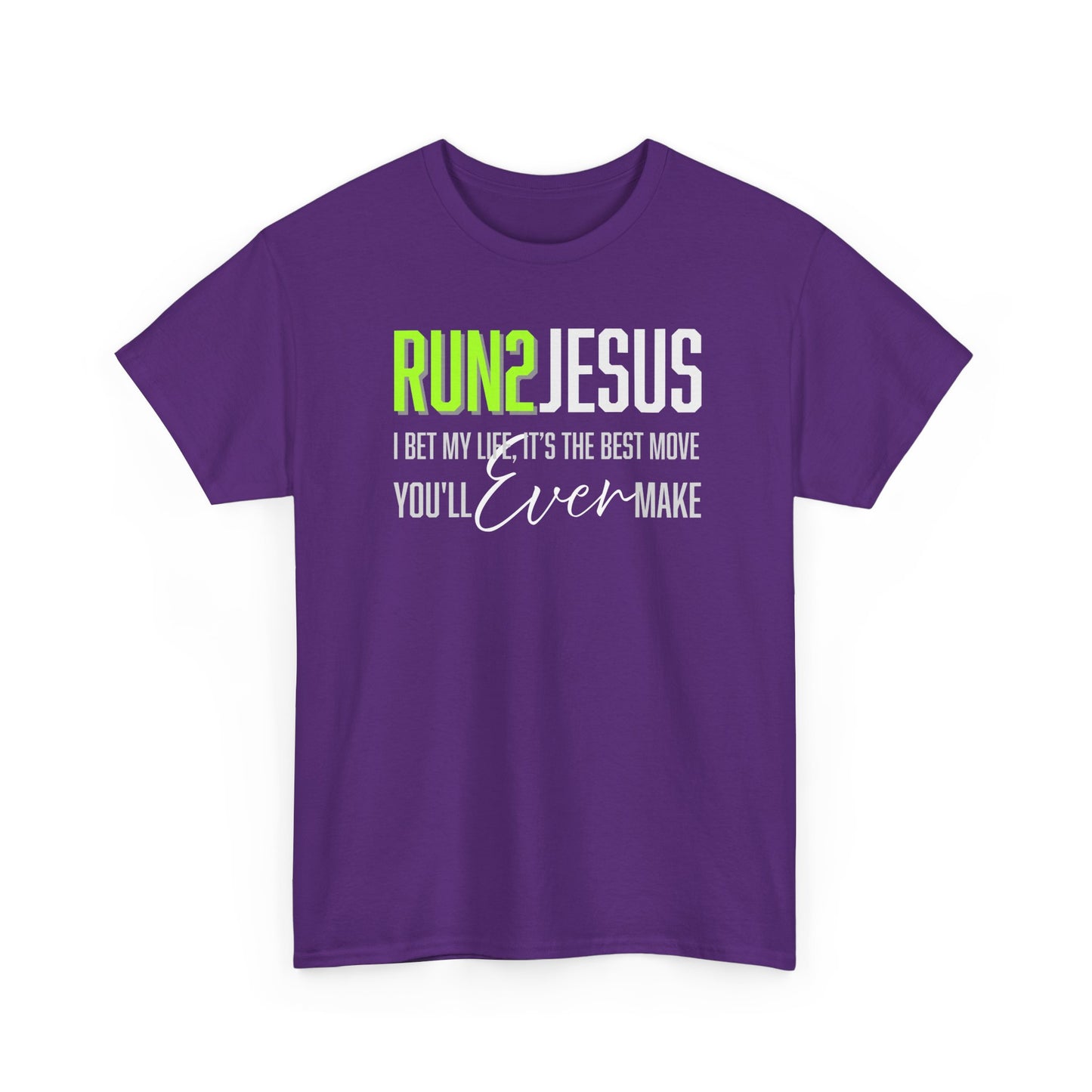 "Run 2 Jesus" Unisex Heavy Cotton Tee