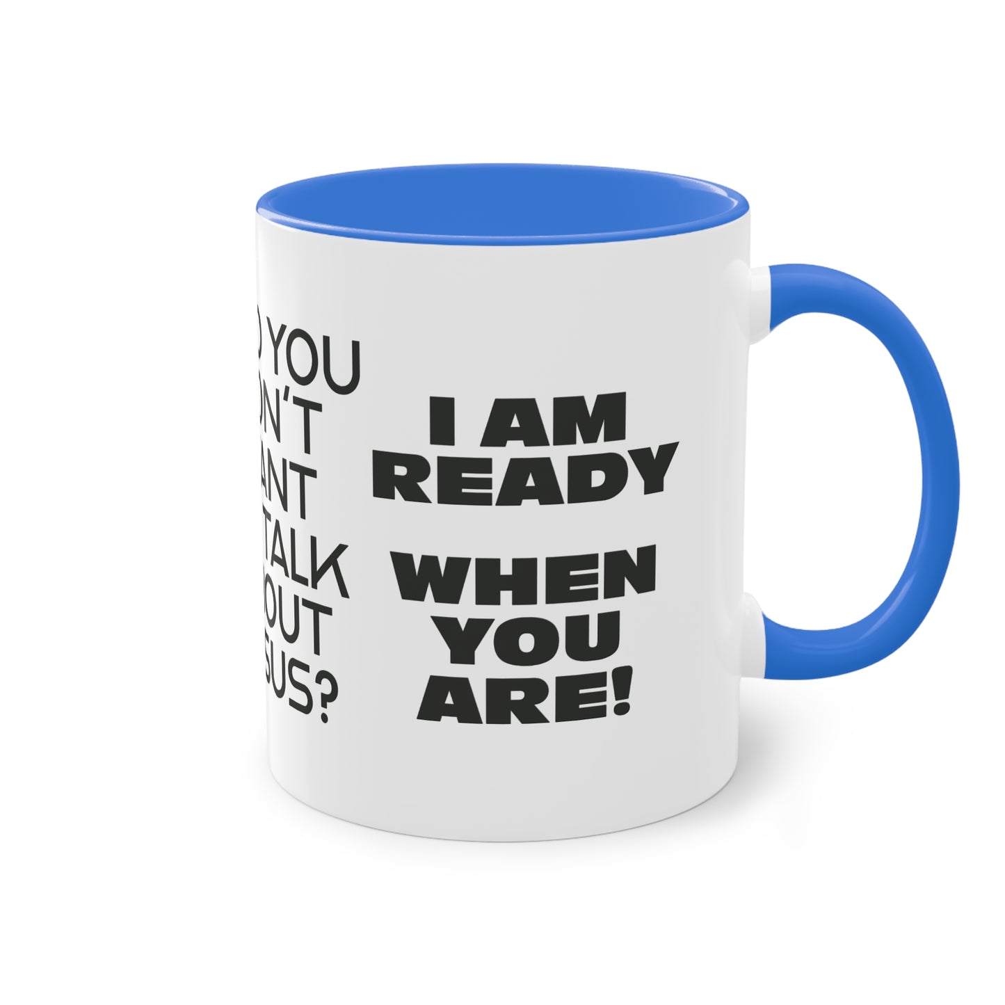 "A Breath Away" Two-Tone Coffee Mug, 11oz