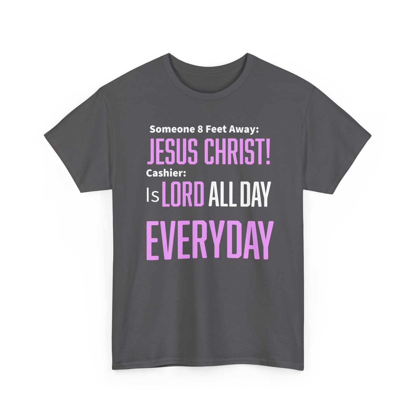 Jesus Christ is Lord All Day Unisex Heavy Cotton Tee - Jesus Christ, Christian Apparel, Casual Wear, Everyday Comfort, Religious Novelty Shirt