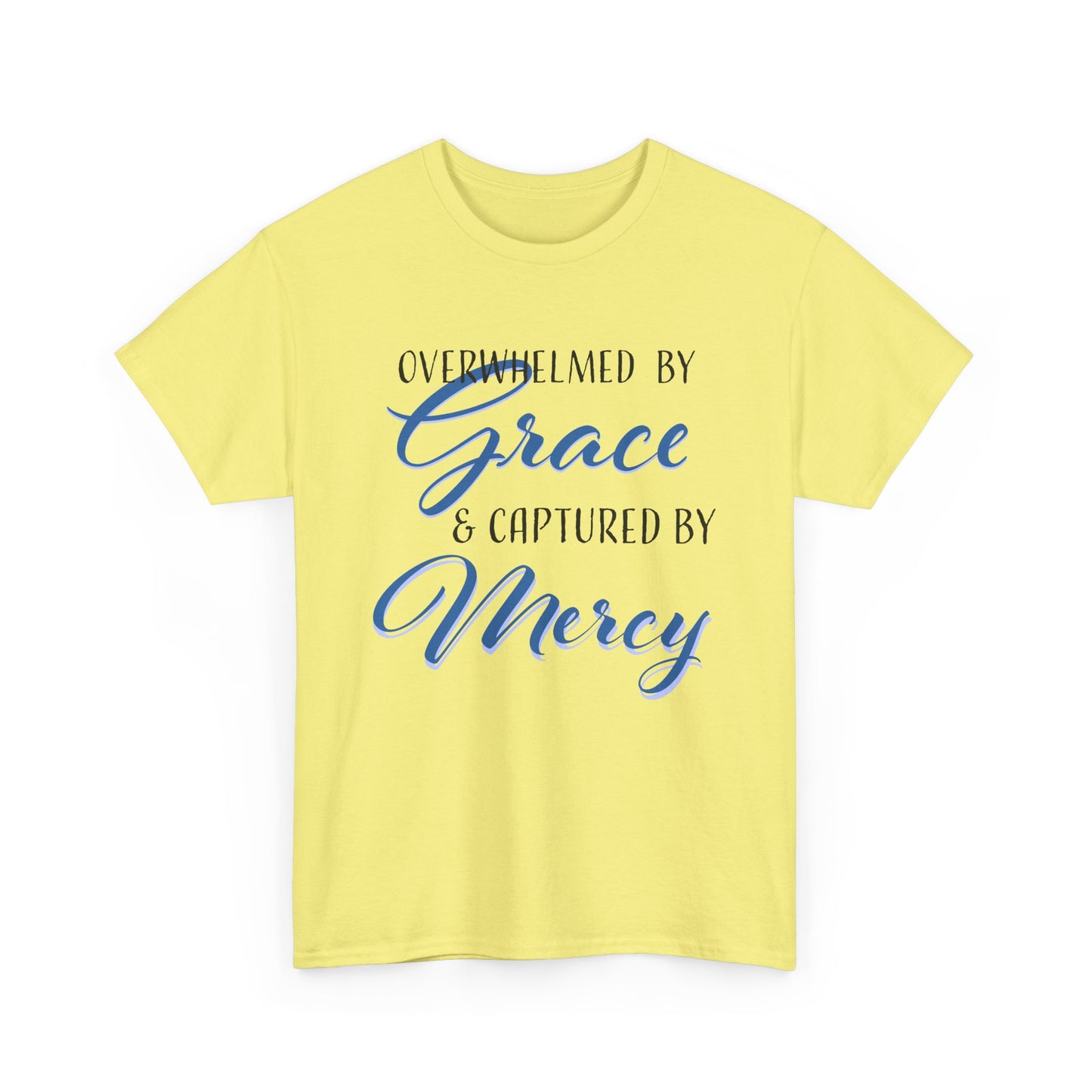 Overwhelmed by Grace Tee, Inspirational T-Shirt, Faith-Based Apparel, Christian Gift, Religious Top, Meaningful Message Shirt