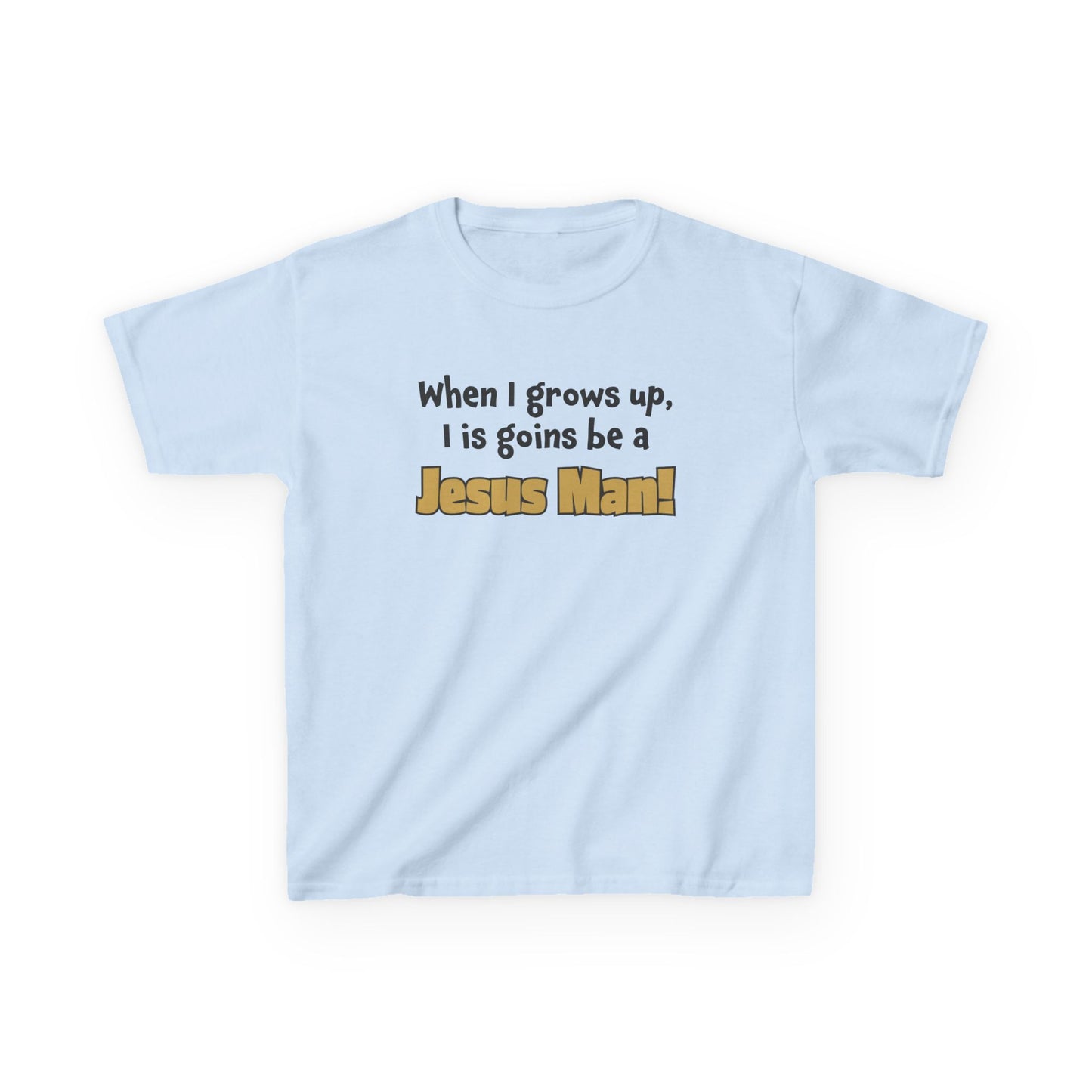 Jesus Man Kids Tee - Inspirational Youth T-Shirt, Christian Apparel, Faith-Based Gift for Boys, Cute Bible Quote Top