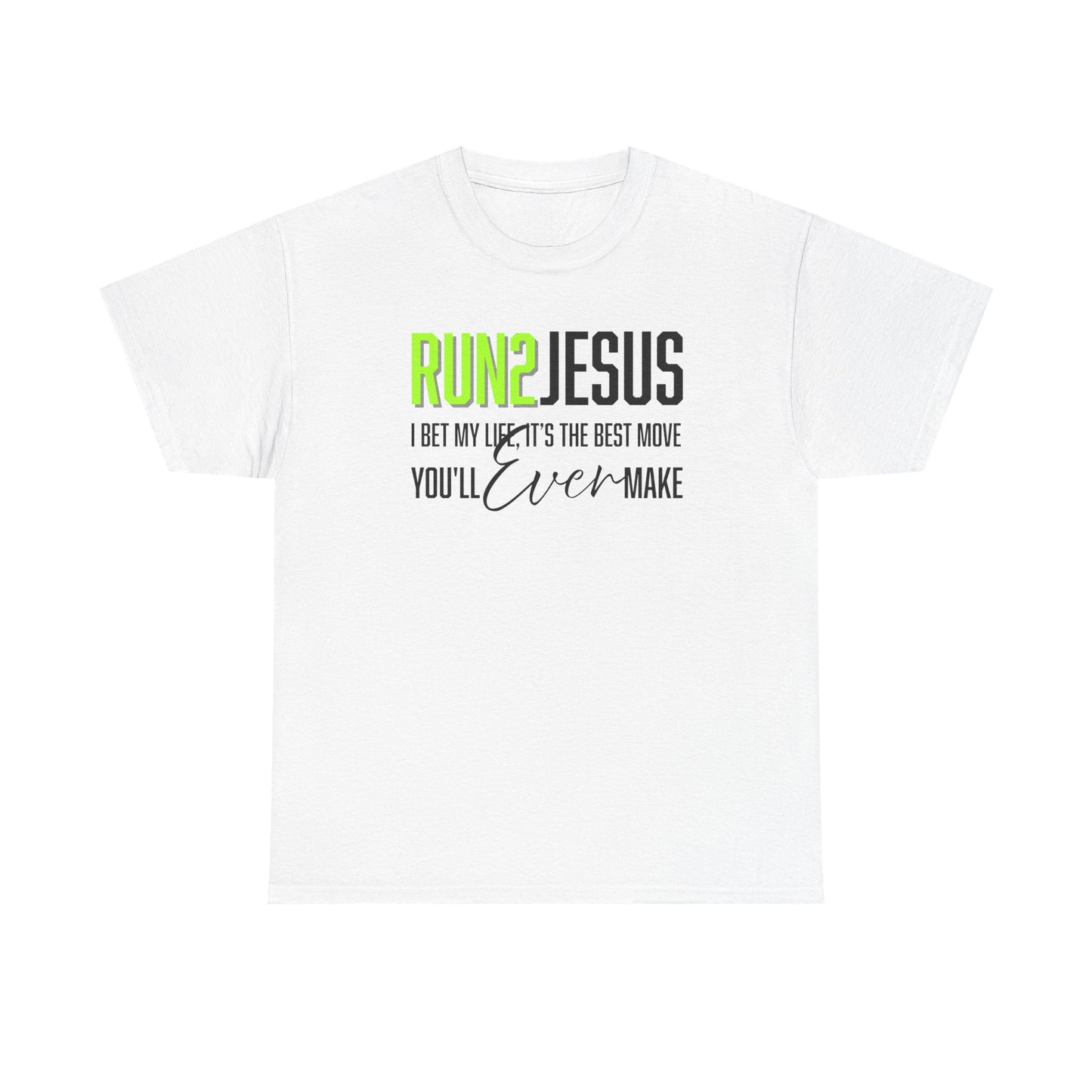"Run 2 Jesus" Unisex Heavy Cotton Tee