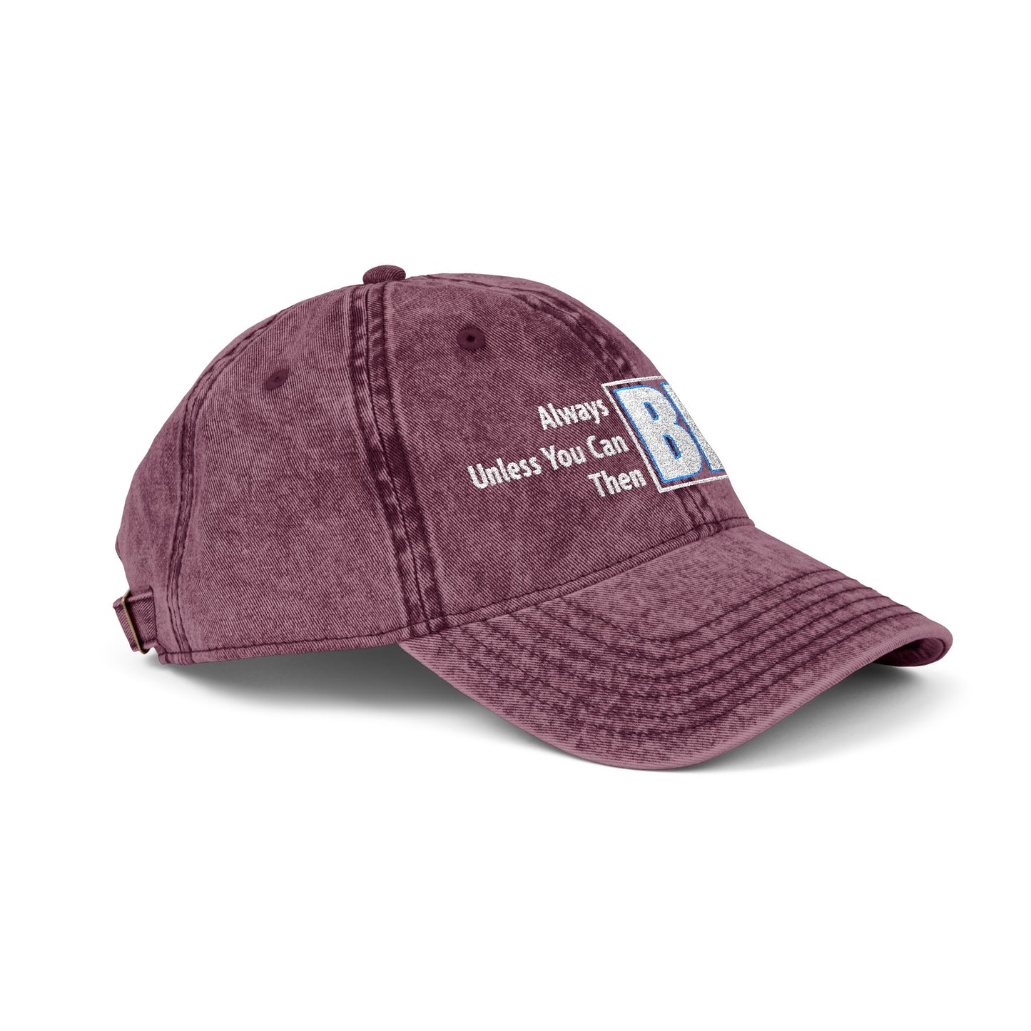 Be Yourself Jesus Vintage Embroidered Cap - Inspirational Quote Hat, Adjustable Dad Hat, Unique Gift, Casual Headwear, Vintage Style Cap