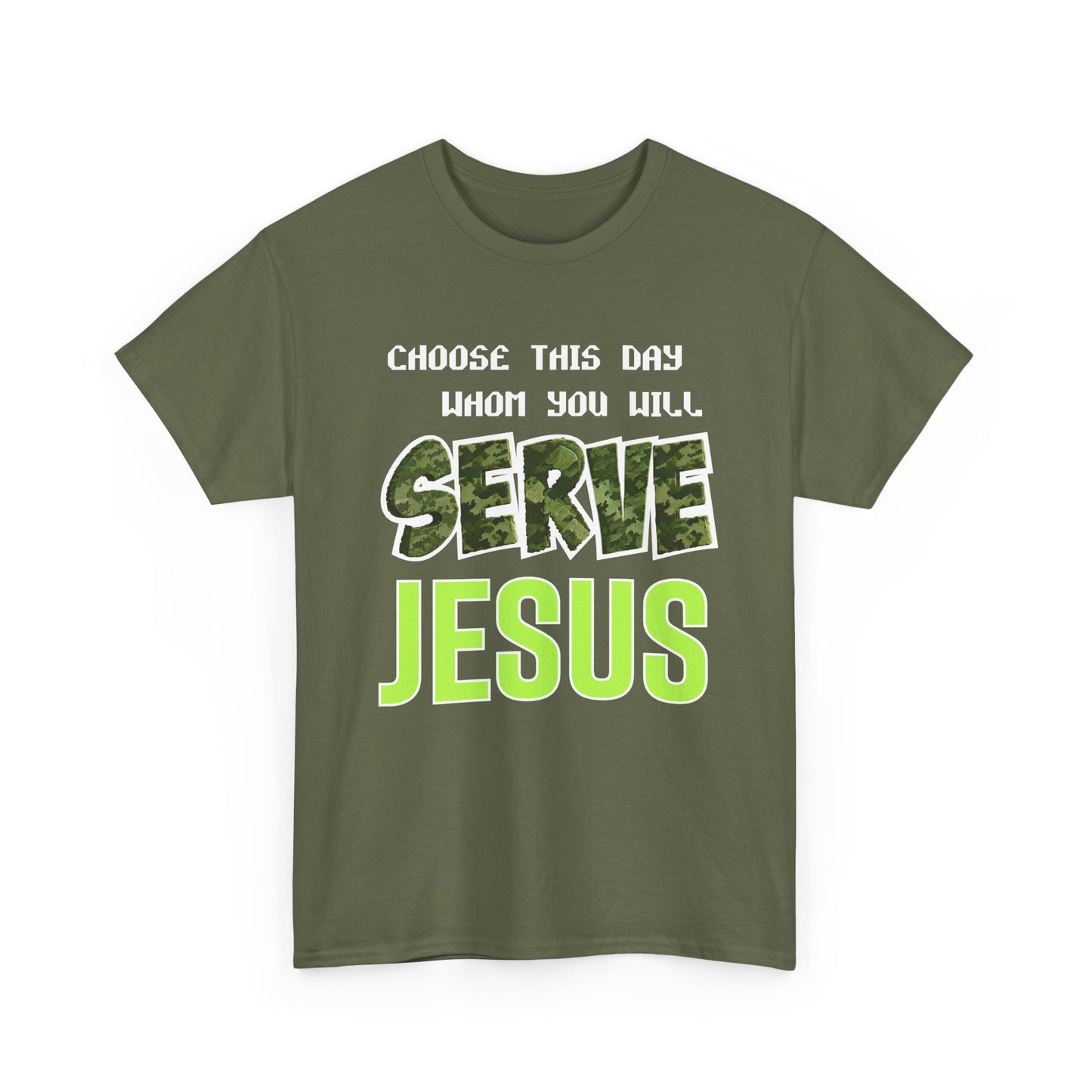 Choose This Day Tee, Christian Apparel, Serve Jesus Shirt, Casual Wear, Inspirational Gift