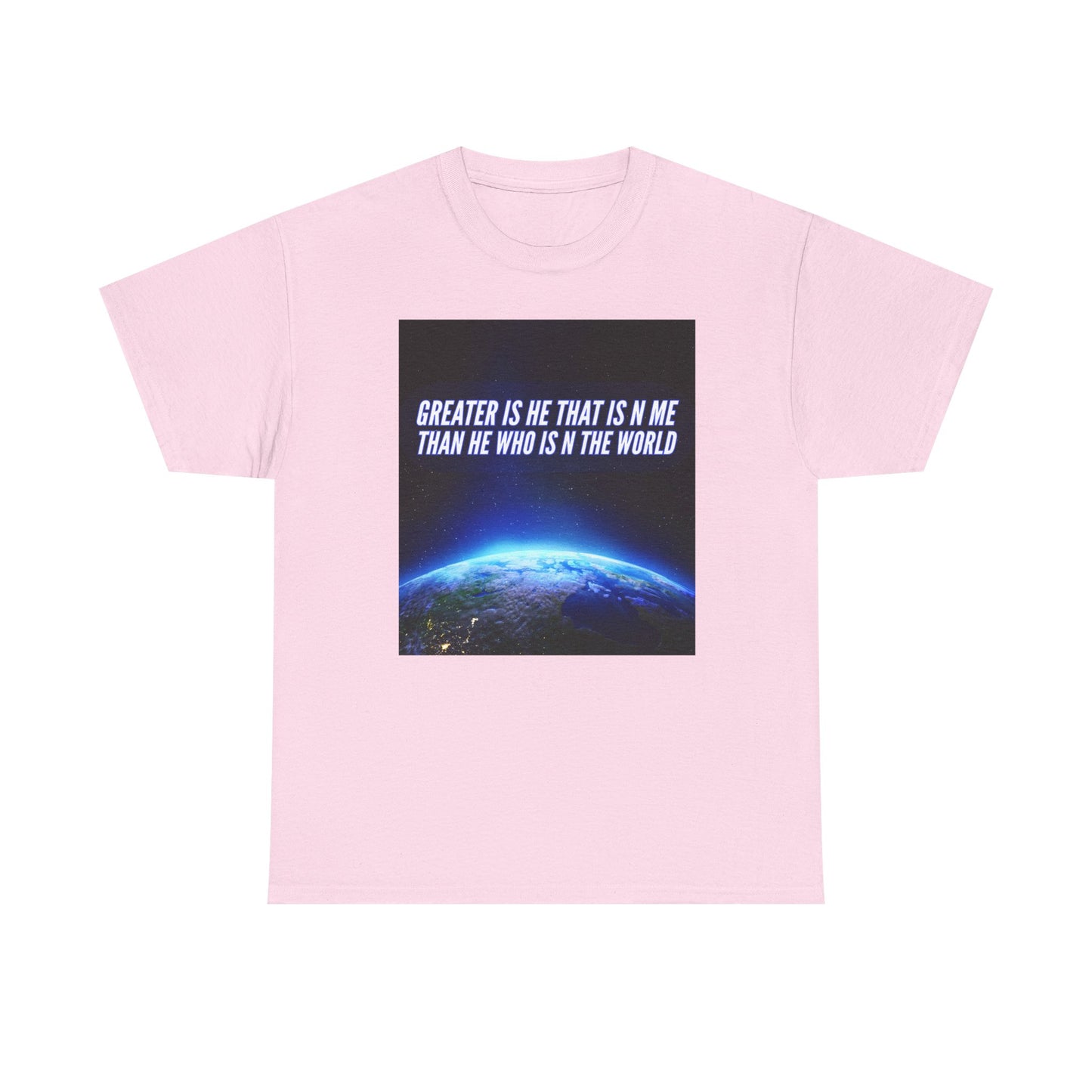 "Greater is He" Unisex Heavy Cotton Tee