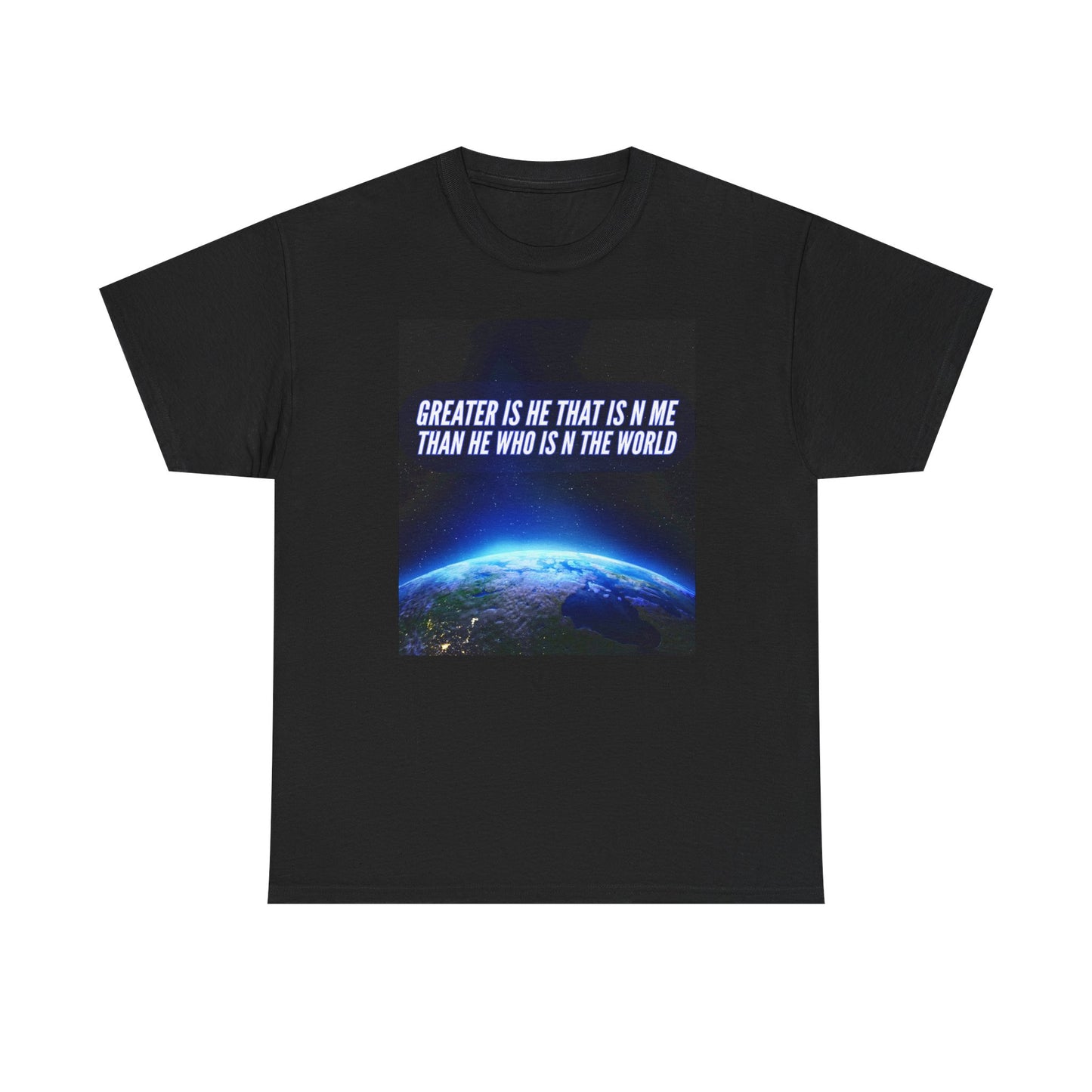 "Greater is He" Unisex Heavy Cotton Tee