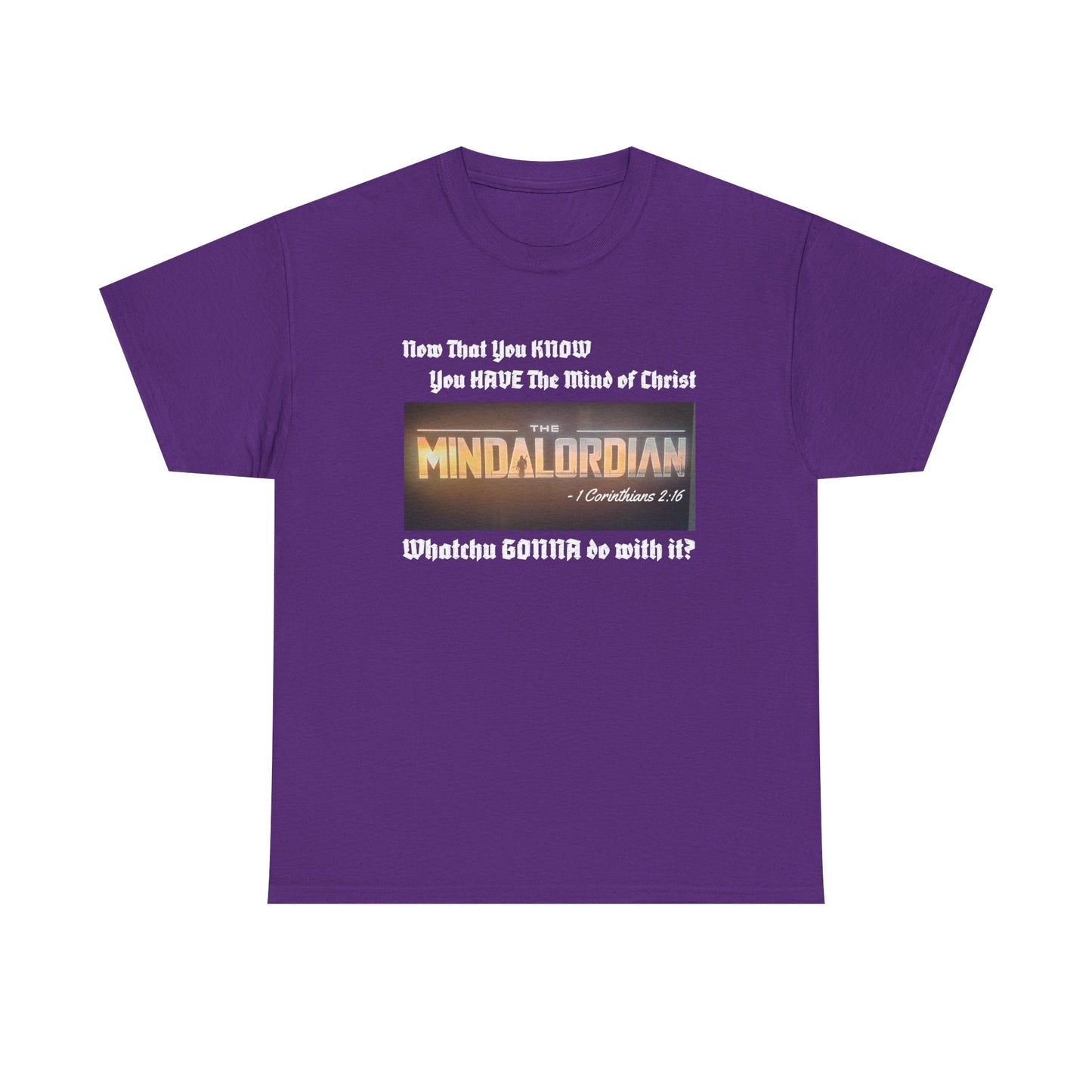 Mindful MINDALORDIAN Tee | Unisex Heavy Cotton Shirt, Inspirational T-Shirt, Casual Wear, Gift for Friends, Motivational Apparel