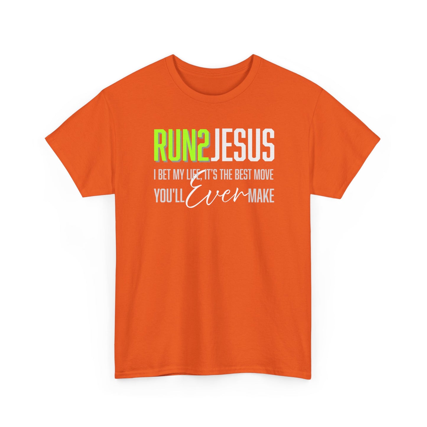 "Run 2 Jesus" Unisex Heavy Cotton Tee