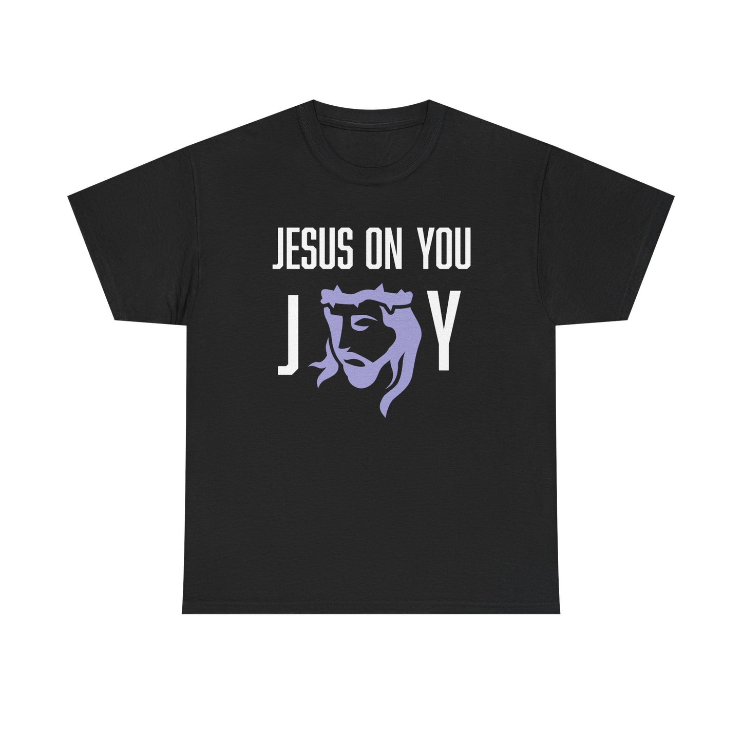 Joy On You Unisex Christian Graphic Tee | Jesus on You Joy Shirt | Faith-Based Gift for Him/Her | Church, Praise, Family Gatherings, Holidays