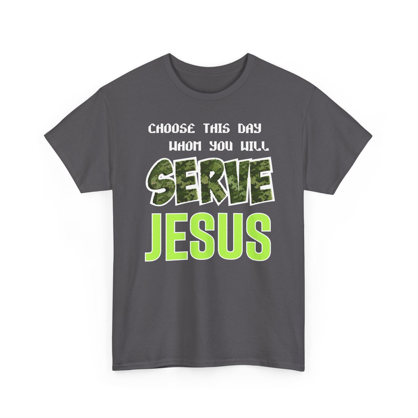 Choose This Day Tee, Christian Apparel, Serve Jesus Shirt, Casual Wear, Inspirational Gift