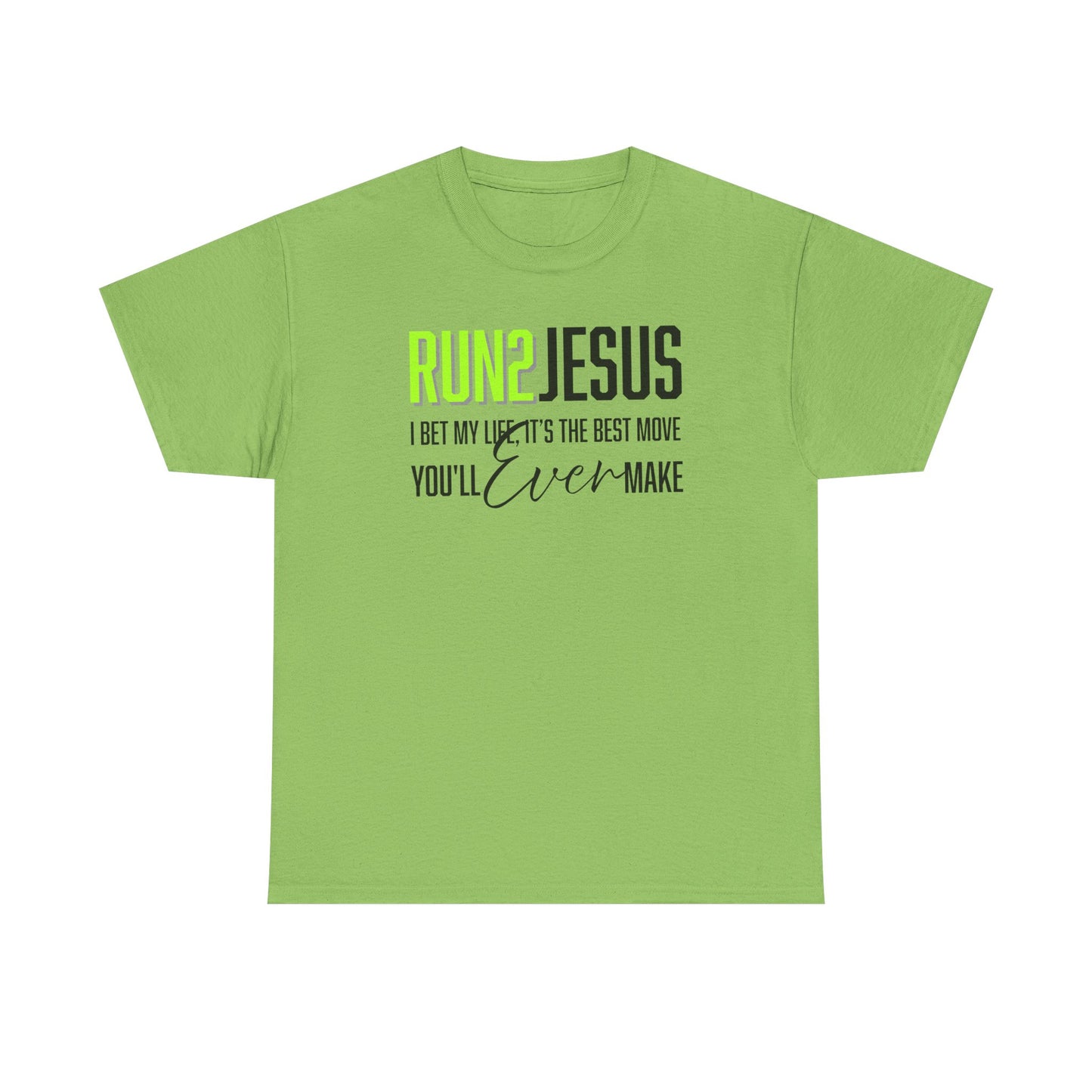 "Run 2 Jesus" Unisex Heavy Cotton Tee