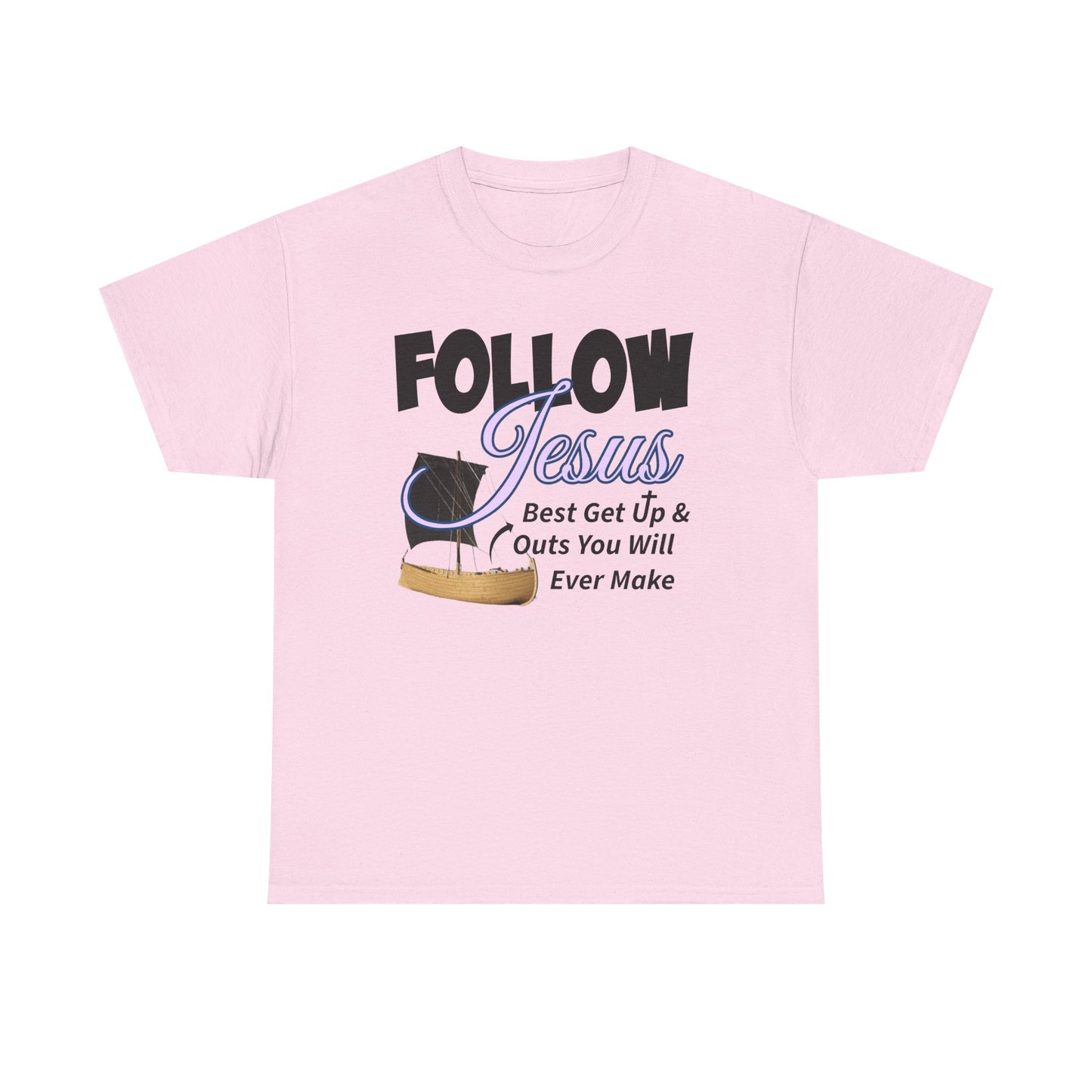 Follow Jesus Best Unisex Cotton Tee, Faith Shirt, Christian Apparel, Inspirational Gift, Religious T-Shirt, Casual Wear