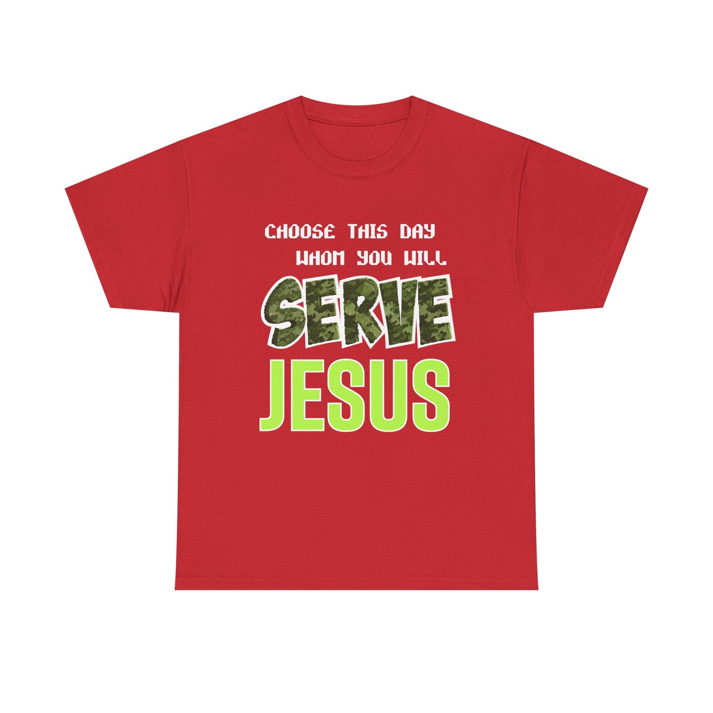 Choose This Day Tee, Christian Apparel, Serve Jesus Shirt, Casual Wear, Inspirational Gift