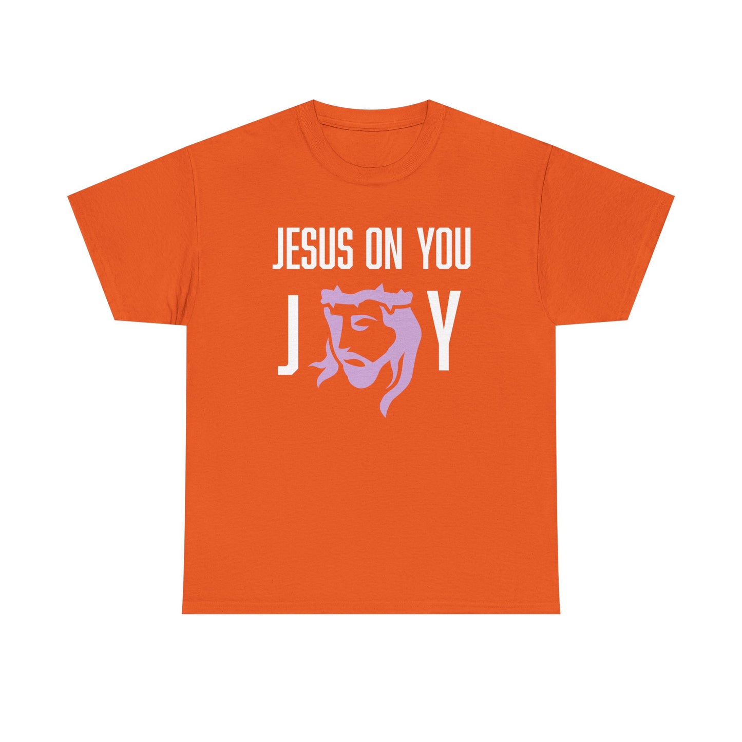 Joy On You Unisex Christian Graphic Tee | Jesus on You Joy Shirt | Faith-Based Gift for Him/Her | Church, Praise, Family Gatherings, Holidays