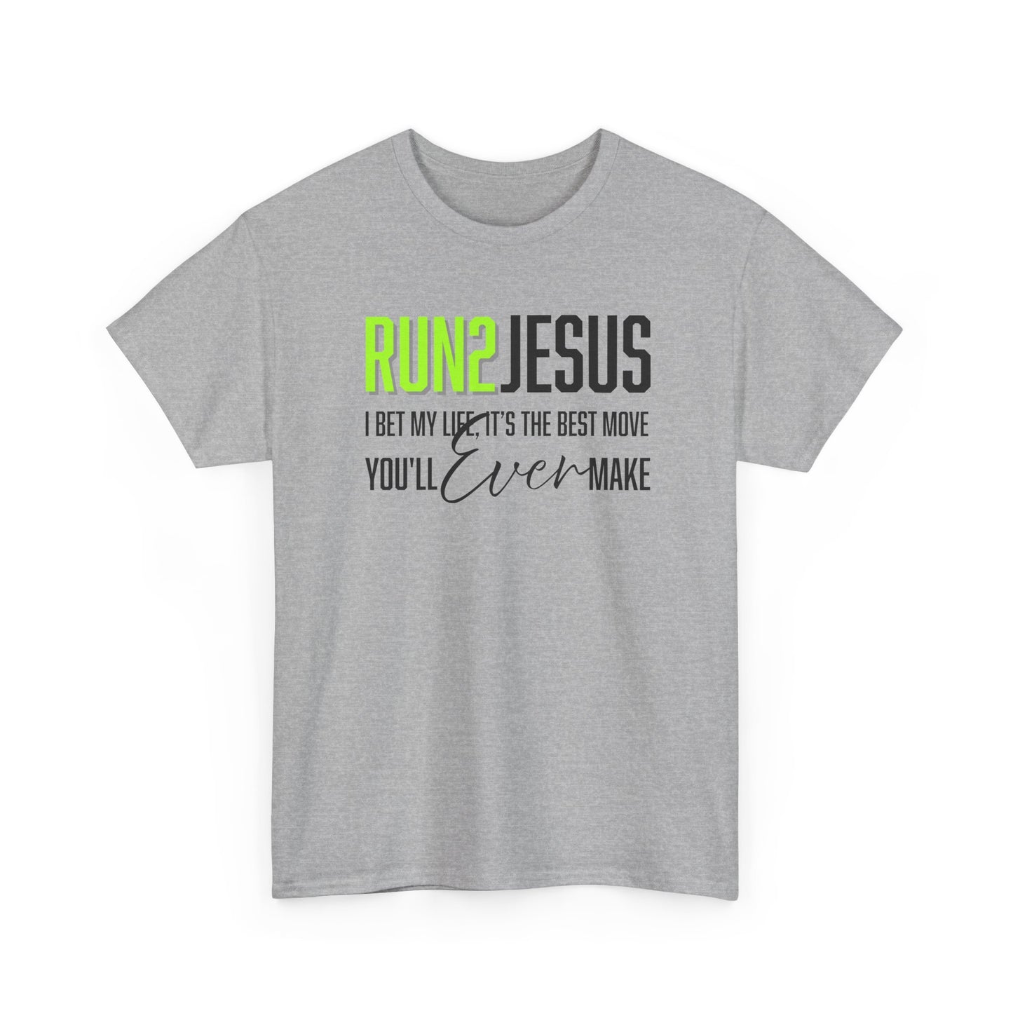 "Run 2 Jesus" Unisex Heavy Cotton Tee