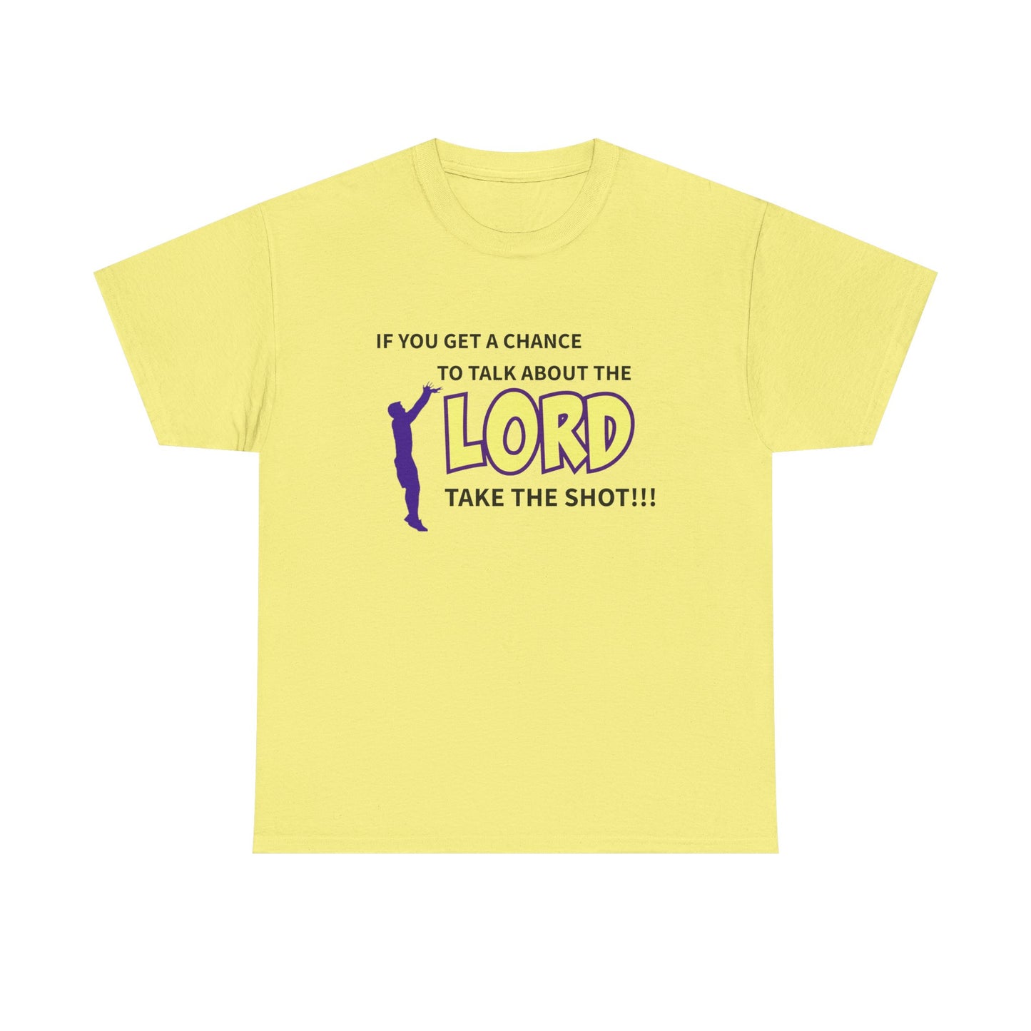 Take The Shot T-Shirt, Lord Take the Shot Tee, Unisex Cotton Top, Christian Humor Shirt, Gift for Church Events
