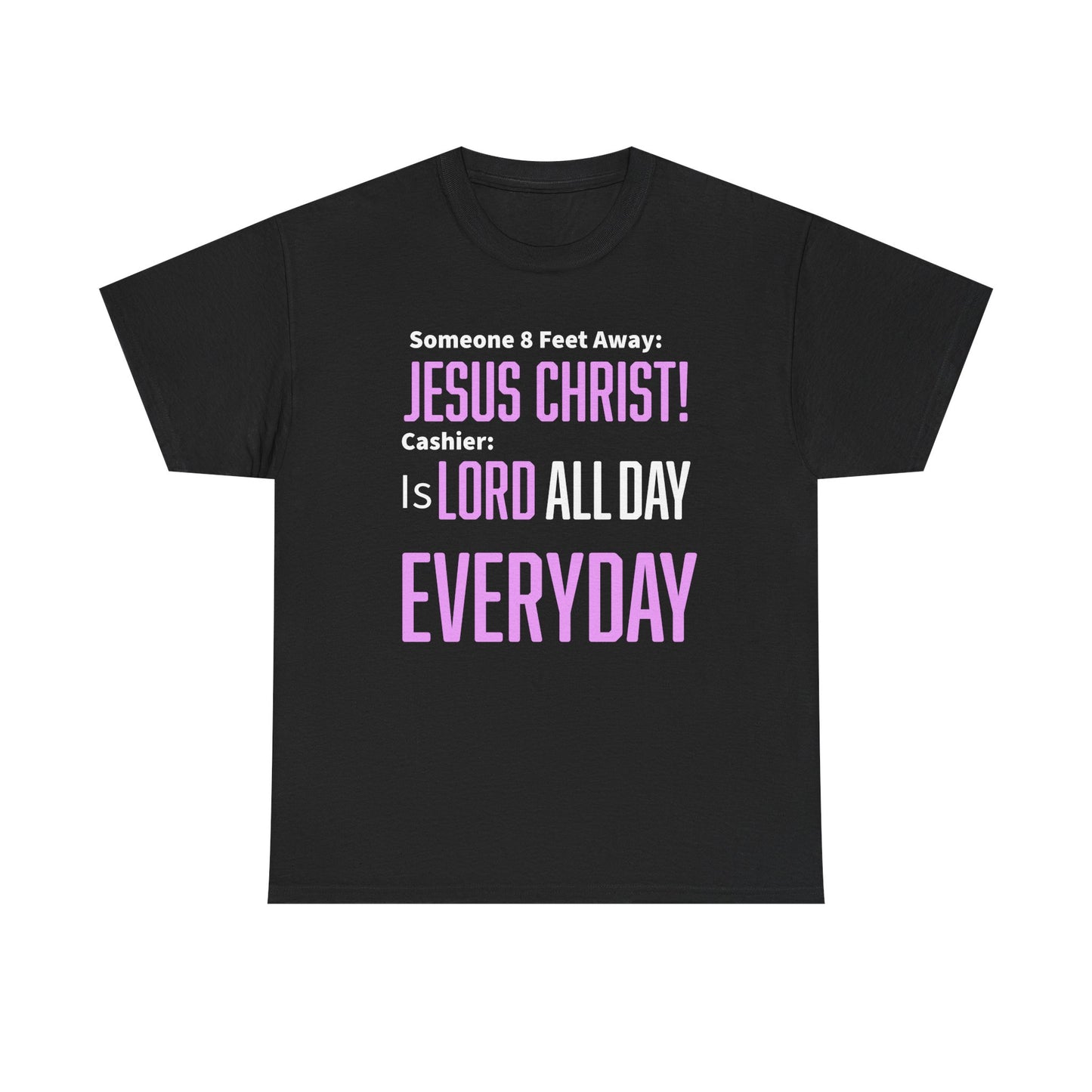 Jesus Christ is Lord All Day Unisex Heavy Cotton Tee - Jesus Christ, Christian Apparel, Casual Wear, Everyday Comfort, Religious Novelty Shirt