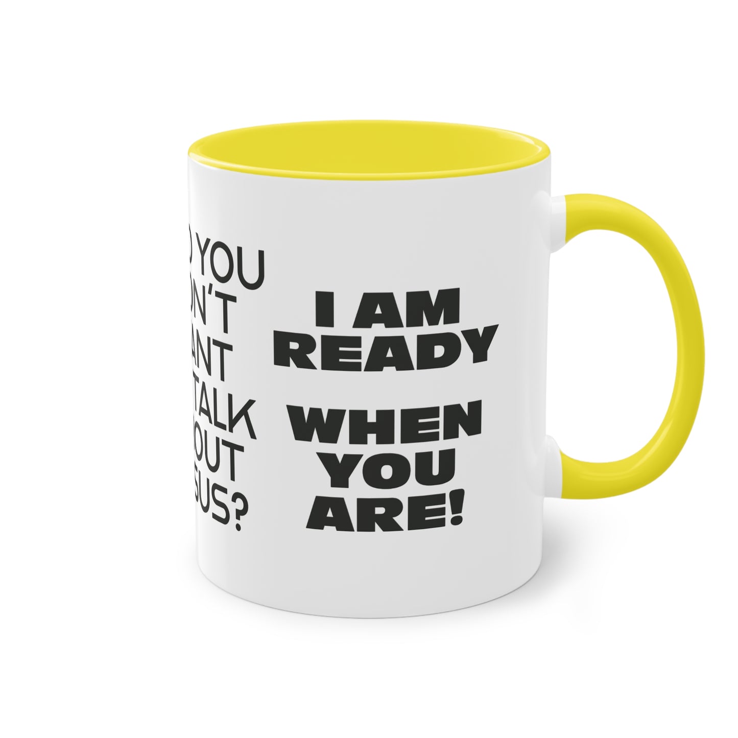 "A Breath Away" Two-Tone Coffee Mug, 11oz