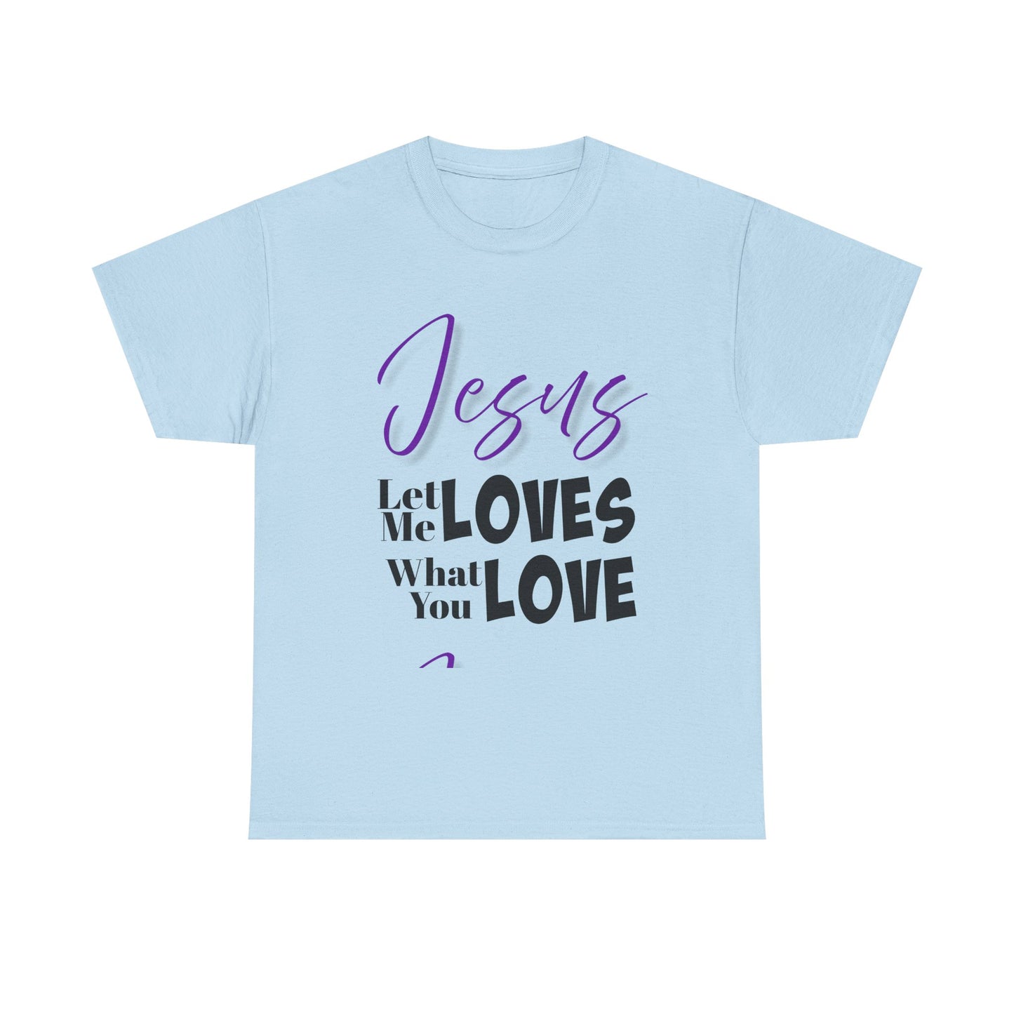 Jesus Loves Heavy Cotton Tee, Unisex Shirt, Christian Apparel, Faith-Based Gift, Casual Wear, Inspirational T-Shirt