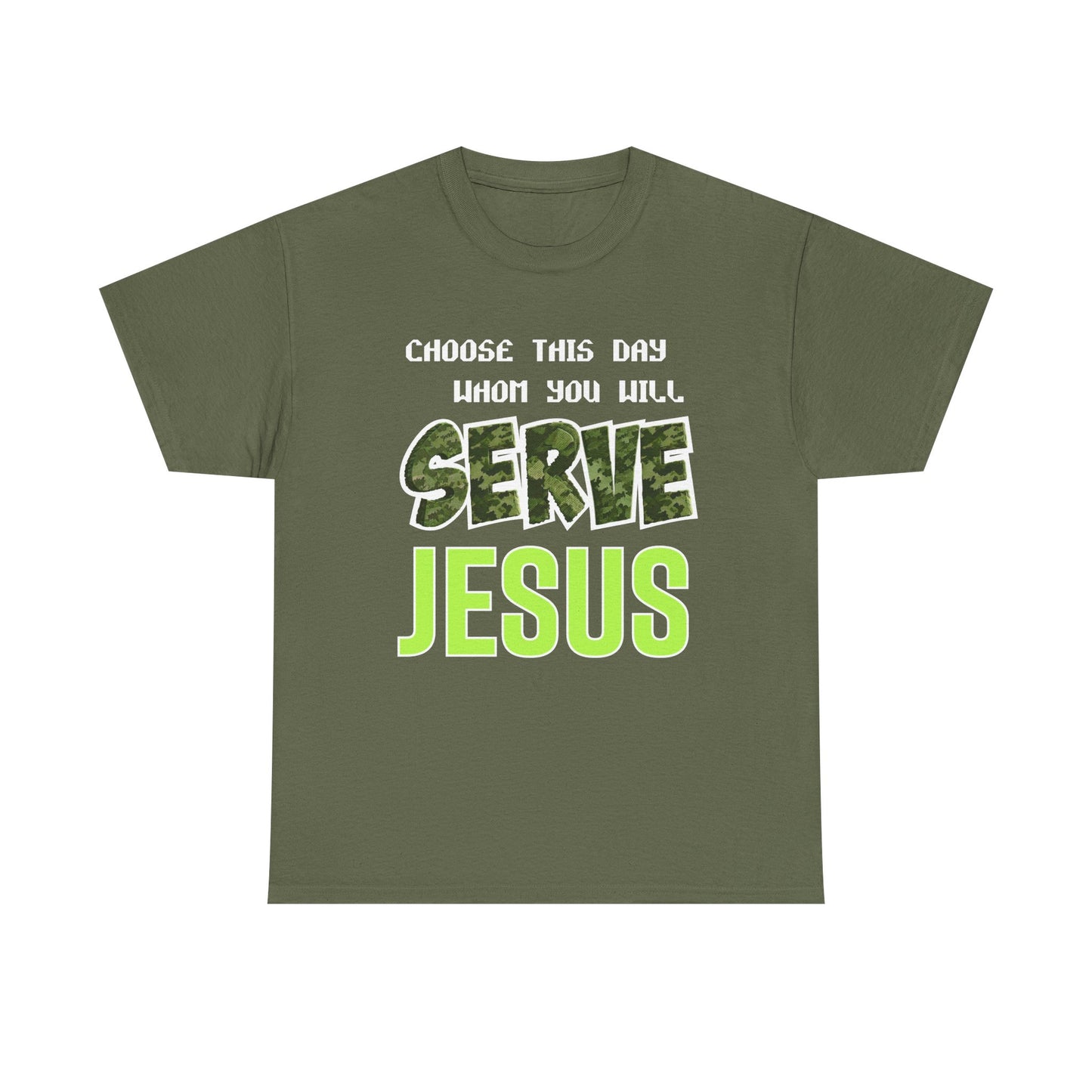 Choose This Day Tee, Christian Apparel, Serve Jesus Shirt, Casual Wear, Inspirational Gift