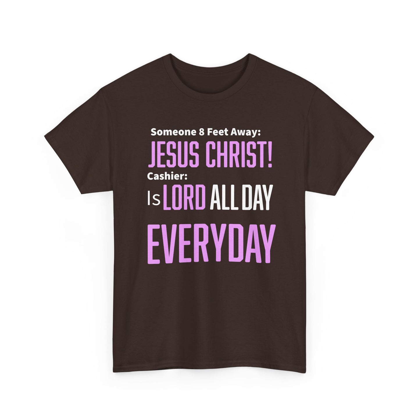 Jesus Christ is Lord All Day Unisex Heavy Cotton Tee - Jesus Christ, Christian Apparel, Casual Wear, Everyday Comfort, Religious Novelty Shirt