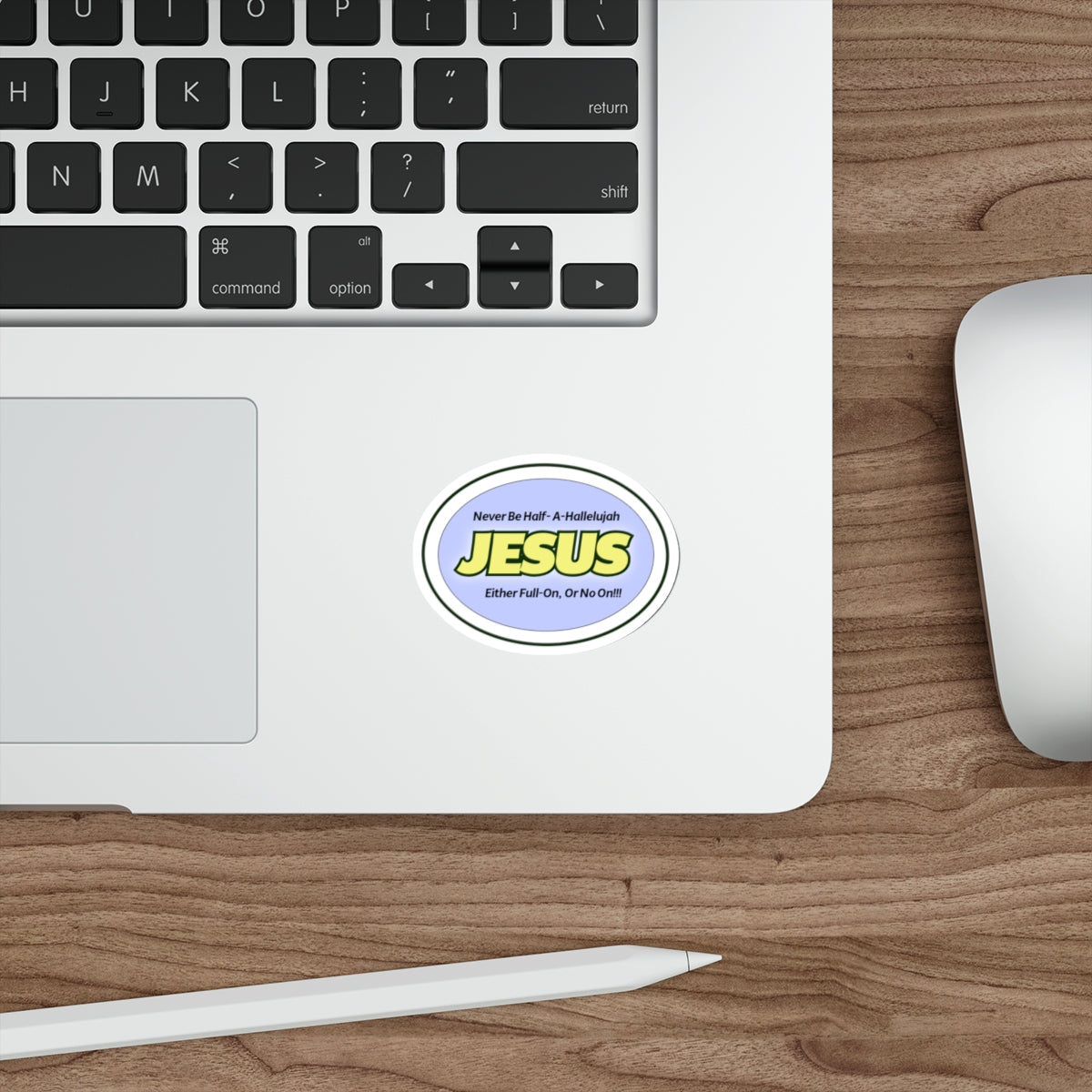 Half-A-Hallelujah Stickers - Faithful Affirmation, Religious Decor, Laptop Stickers, Christian Gifts, Inspirational Quotes