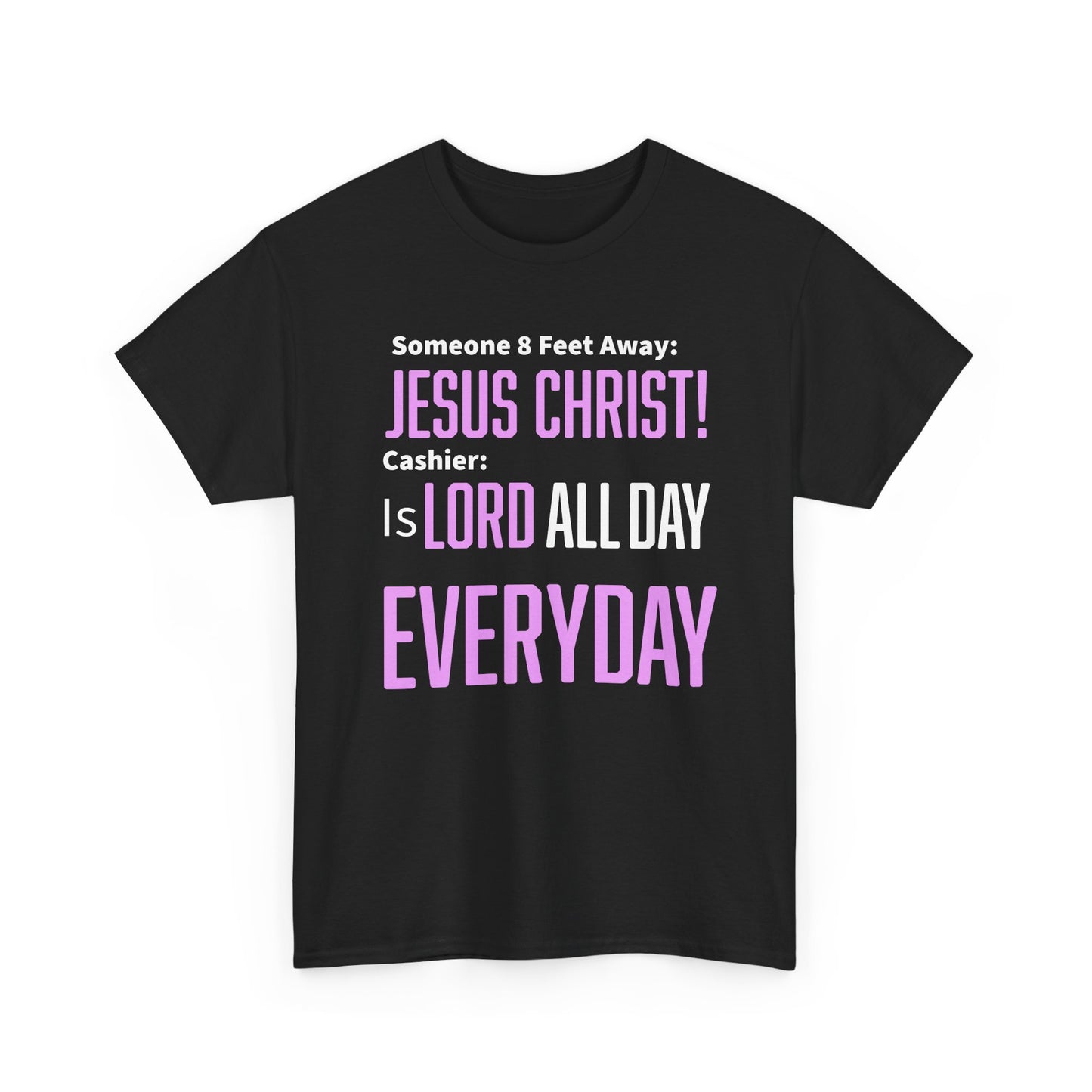 Jesus Christ is Lord All Day Unisex Heavy Cotton Tee - Jesus Christ, Christian Apparel, Casual Wear, Everyday Comfort, Religious Novelty Shirt