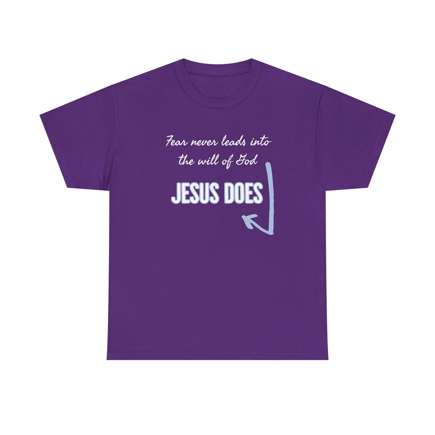"Fear Never Leads" Unisex Heavy Cotton Tee