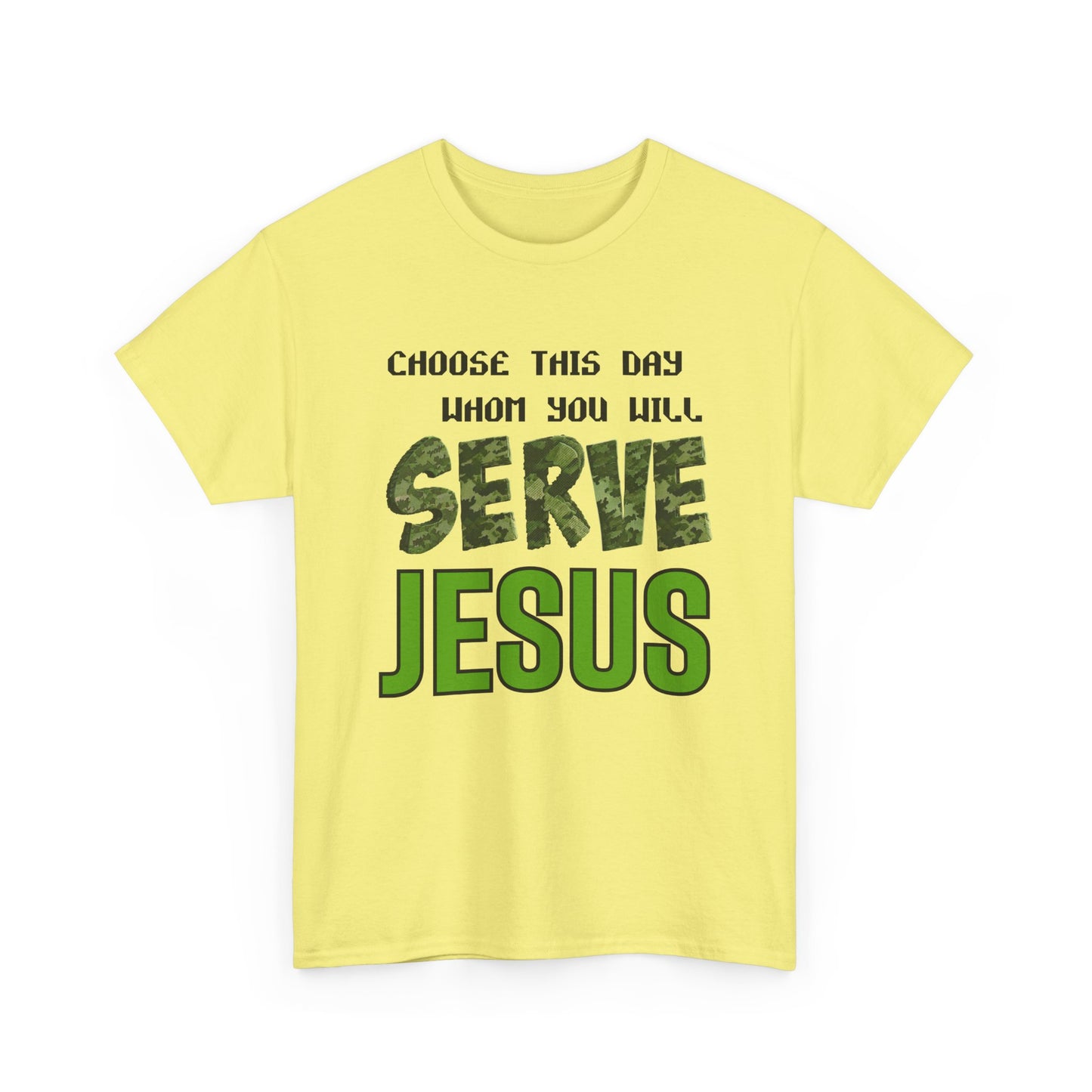 Choose This Day Tee, Christian Apparel, Serve Jesus Shirt, Casual Wear, Inspirational Gift
