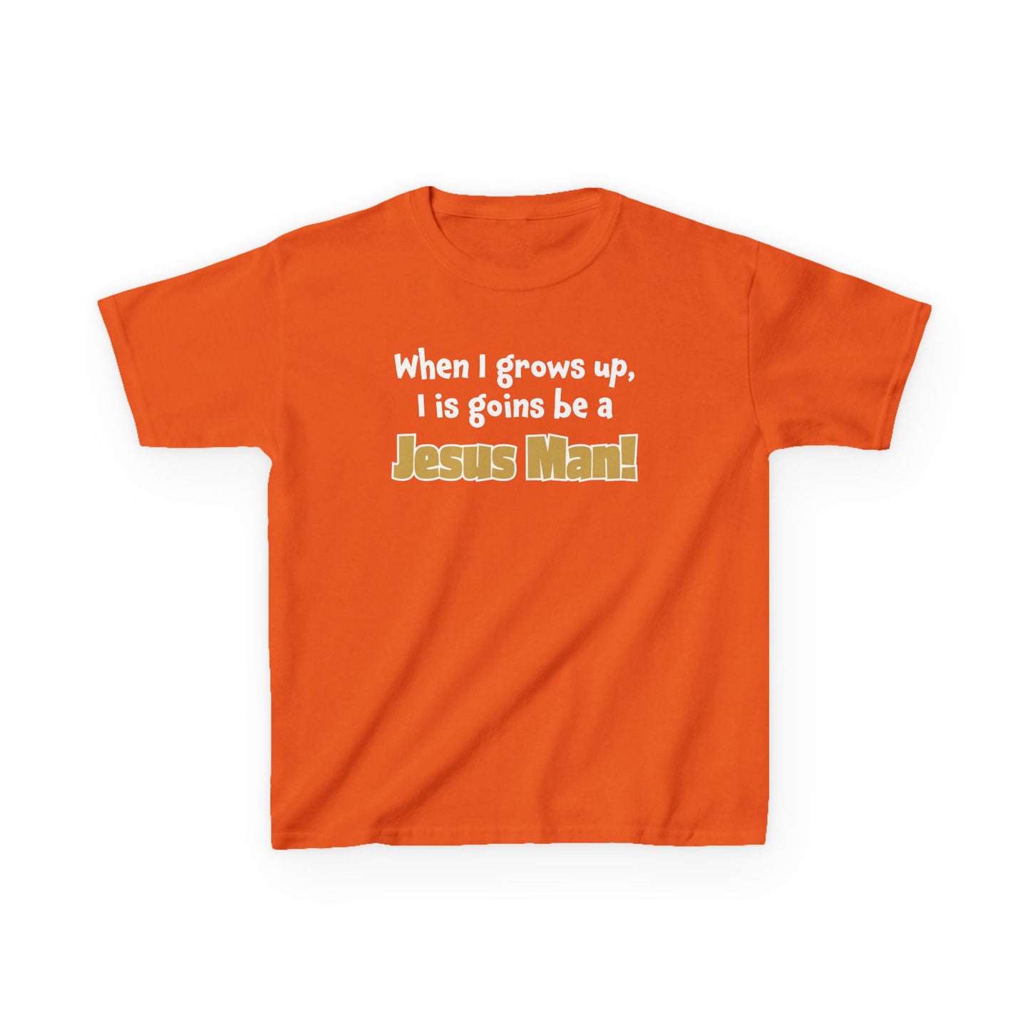Jesus Man Kids Tee - Inspirational Youth T-Shirt, Christian Apparel, Faith-Based Gift for Boys, Cute Bible Quote Top