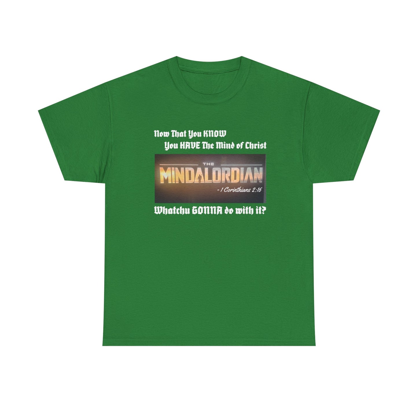 Mindful MINDALORDIAN Tee | Unisex Heavy Cotton Shirt, Inspirational T-Shirt, Casual Wear, Gift for Friends, Motivational Apparel