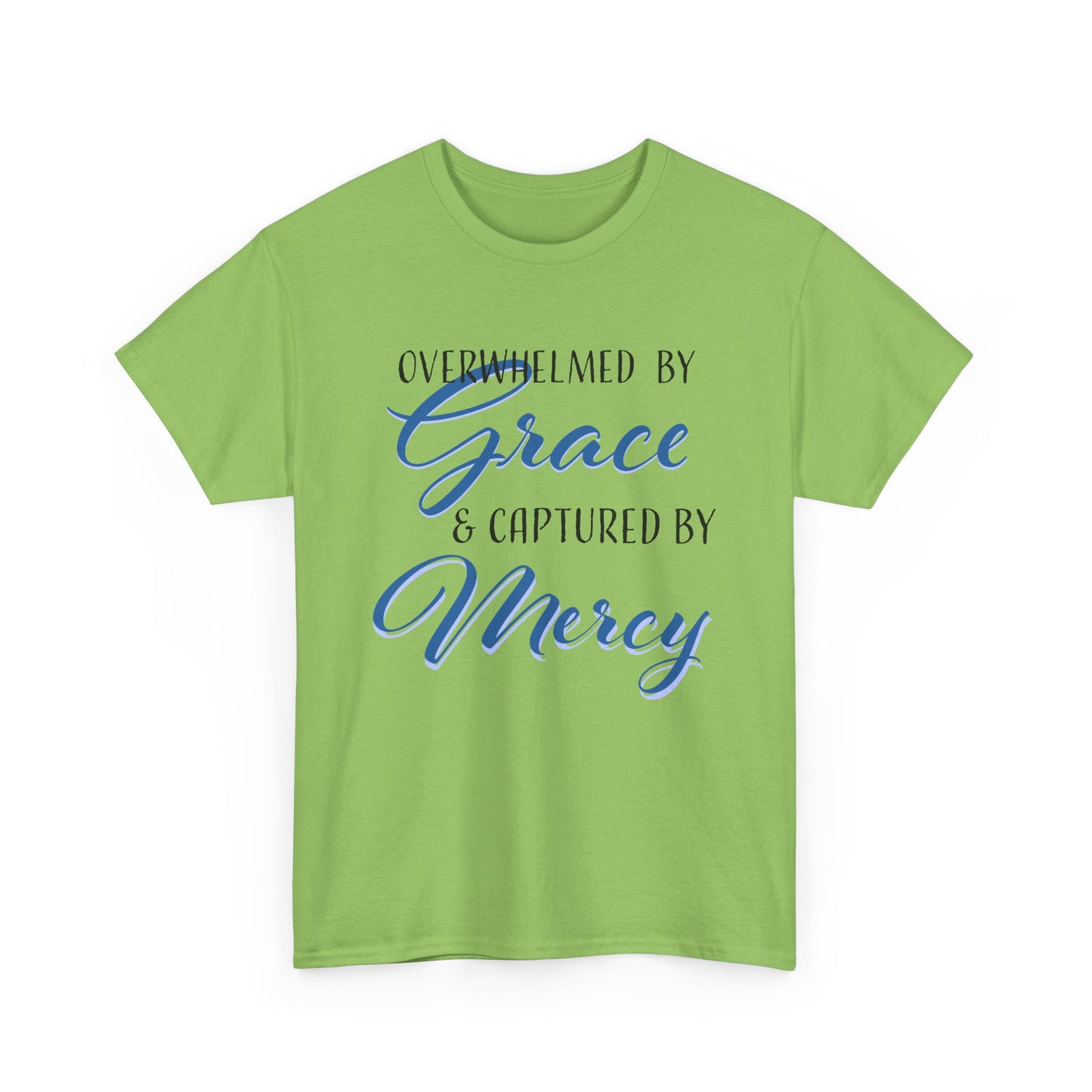 Overwhelmed by Grace Tee, Inspirational T-Shirt, Faith-Based Apparel, Christian Gift, Religious Top, Meaningful Message Shirt