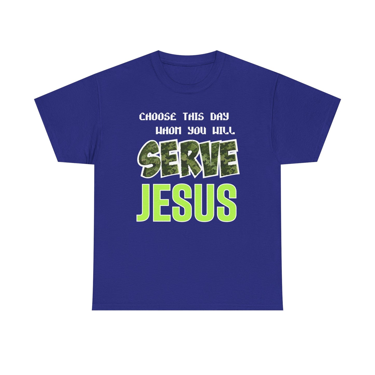 Choose This Day Tee, Christian Apparel, Serve Jesus Shirt, Casual Wear, Inspirational Gift
