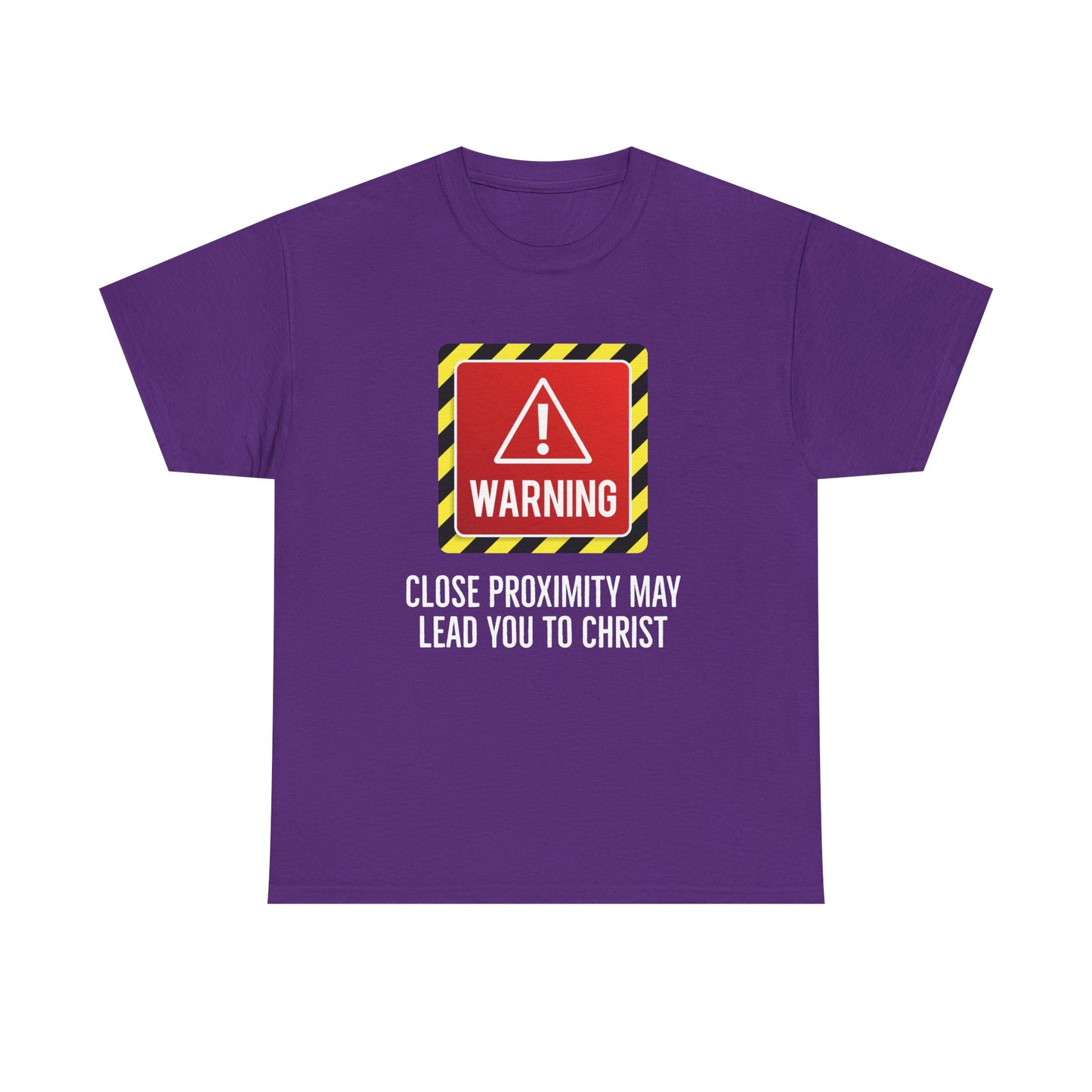 "Warning, May Lead to Christ!" Unisex Heavy Cotton Tee