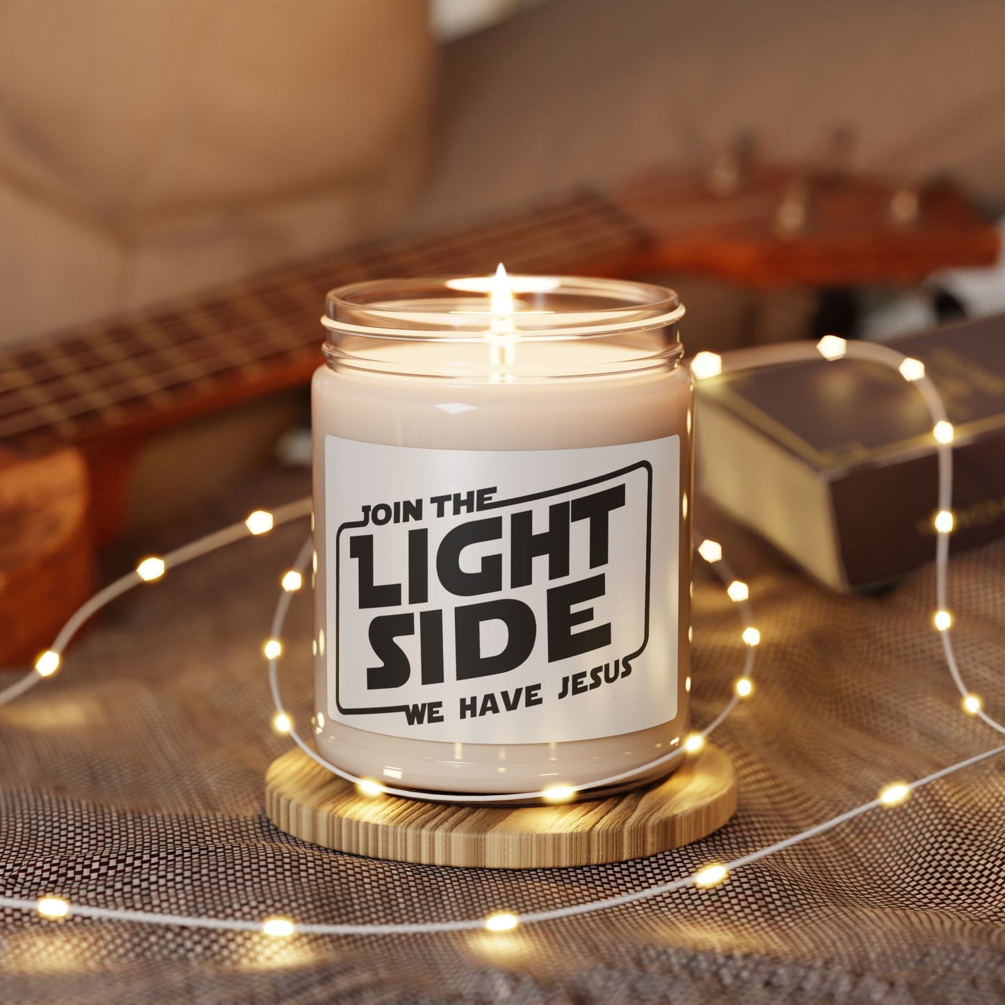 Join The Light Side Christian Inspirational Scented Soy Candle, Jesus Woman Candle, Home Decor Gift, Relaxation Candle, Faith-Based Gift