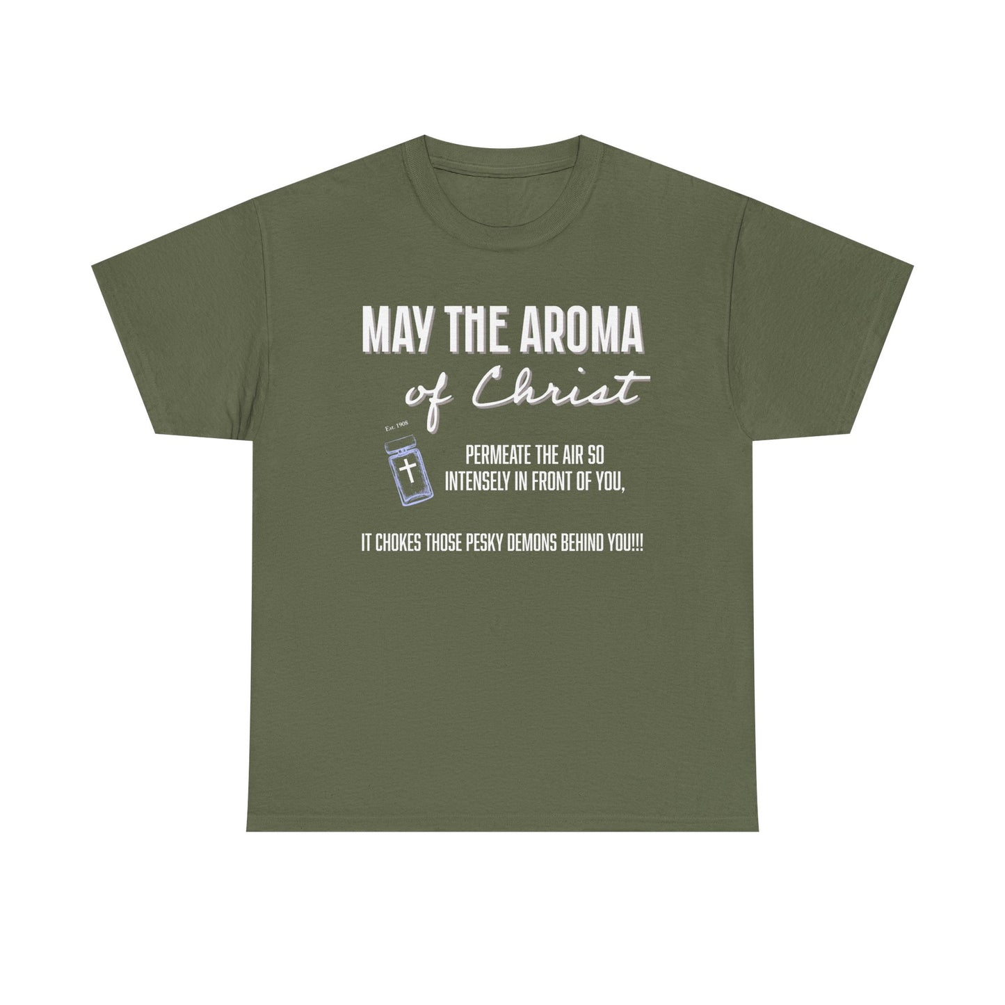 Aroma of Christ Inspirational Christian Tee - May the Aroma of Christ, Faith-Based Apparel, Unisex Cotton Shirt, Gifts for Believers, Church Wear