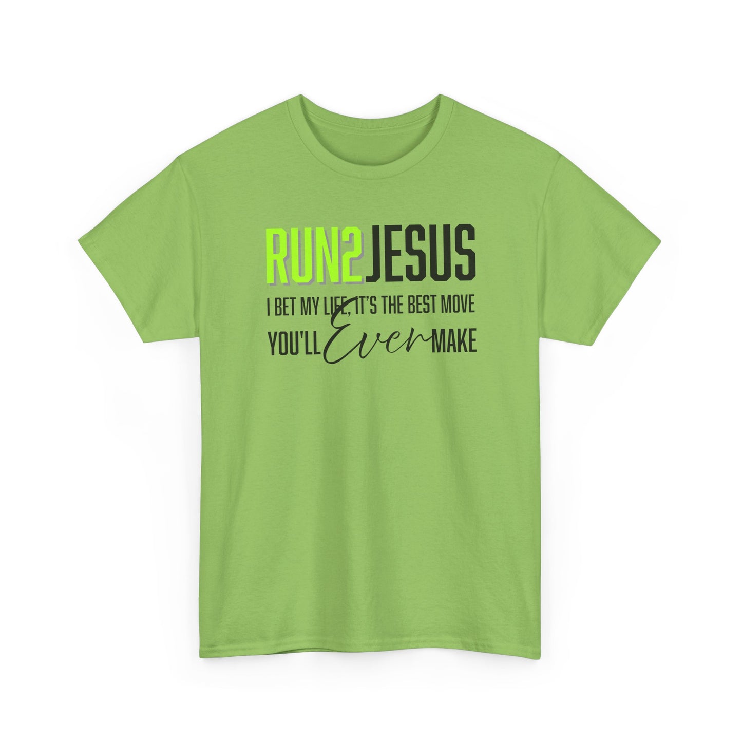 "Run 2 Jesus" Unisex Heavy Cotton Tee