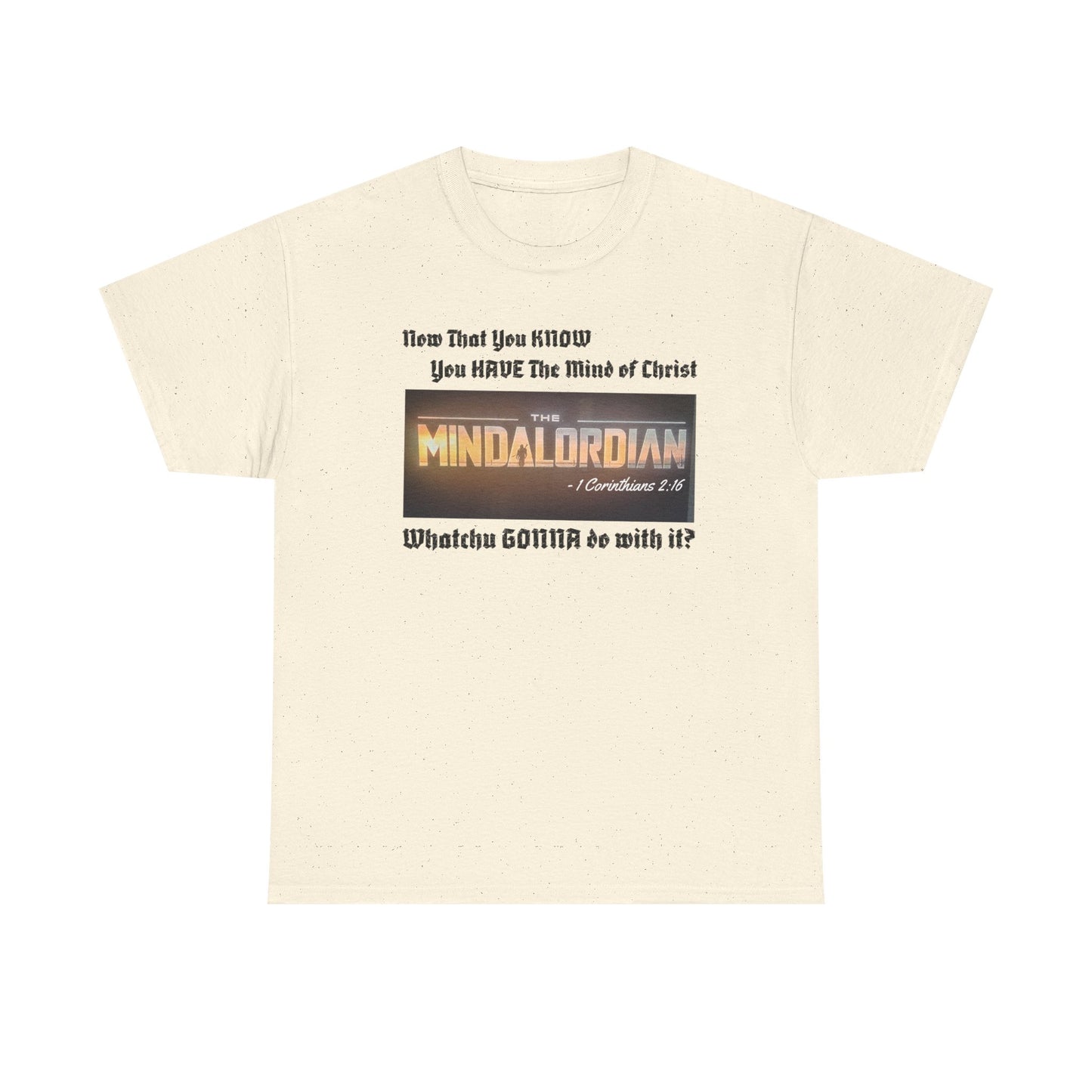 Mindful MINDALORDIAN Tee | Unisex Heavy Cotton Shirt, Inspirational T-Shirt, Casual Wear, Gift for Friends, Motivational Apparel