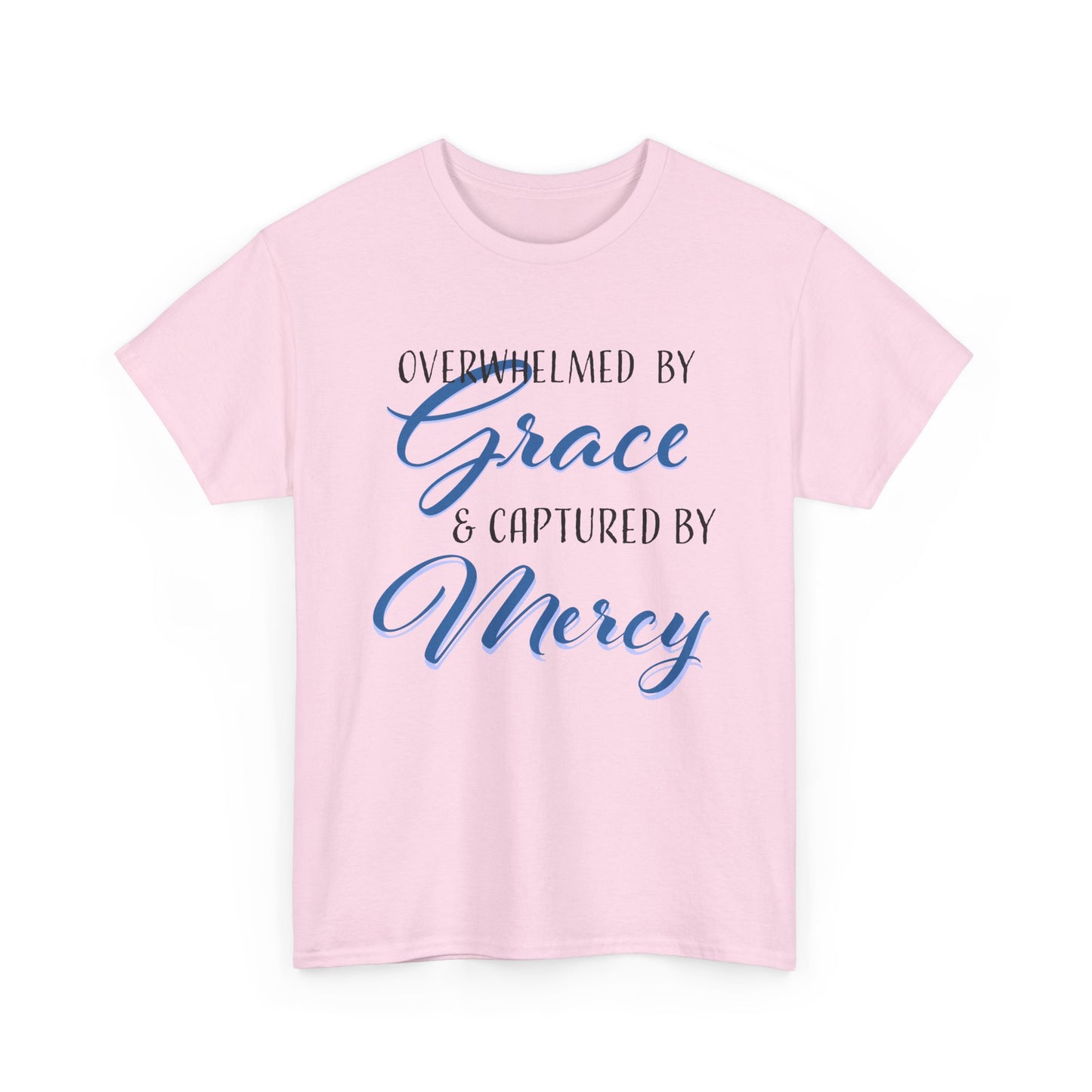 Overwhelmed by Grace Tee, Inspirational T-Shirt, Faith-Based Apparel, Christian Gift, Religious Top, Meaningful Message Shirt