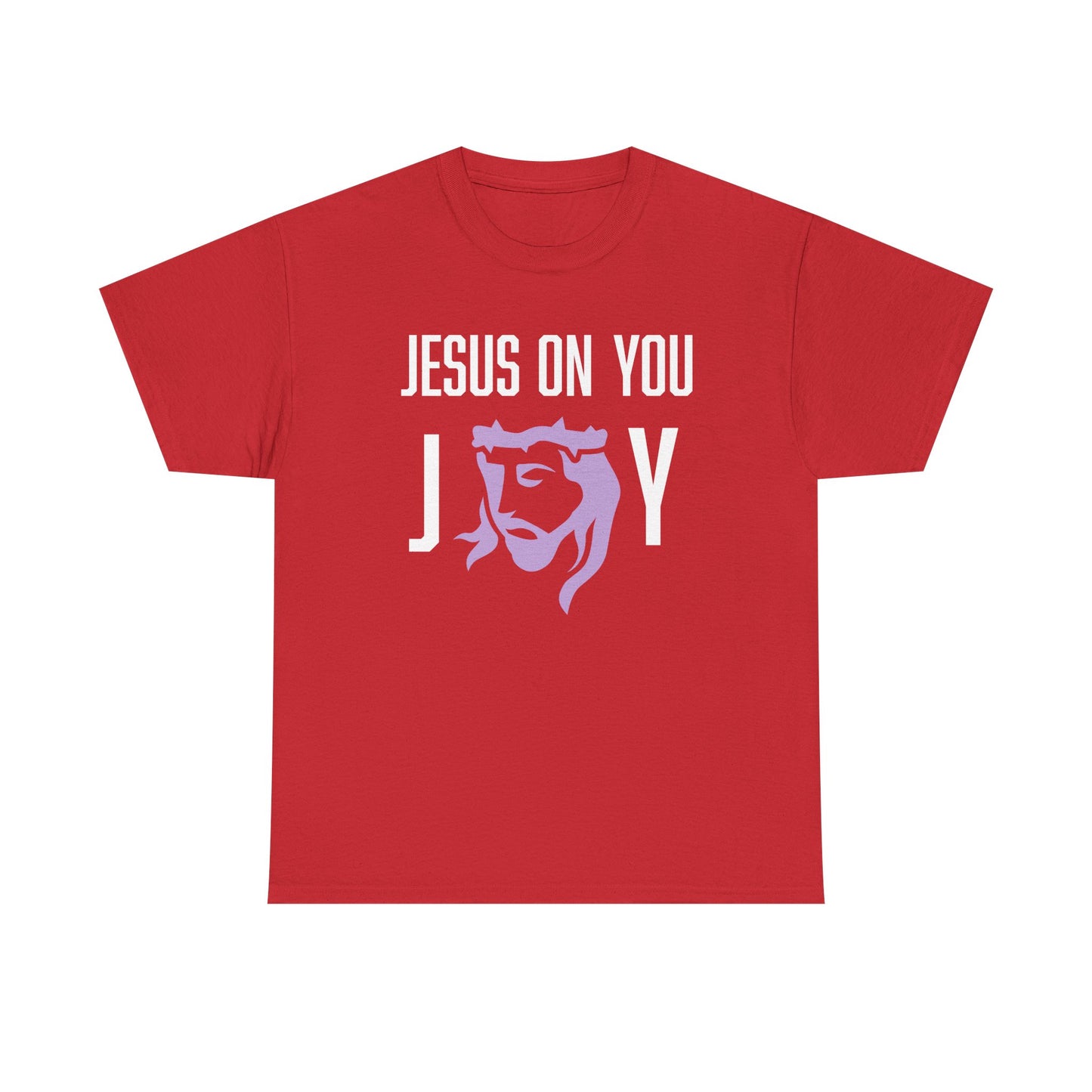 Joy On You Unisex Christian Graphic Tee | Jesus on You Joy Shirt | Faith-Based Gift for Him/Her | Church, Praise, Family Gatherings, Holidays
