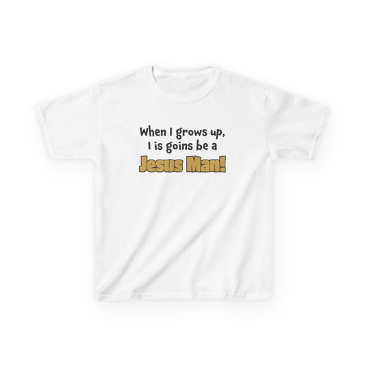 Jesus Man Kids Tee - Inspirational Youth T-Shirt, Christian Apparel, Faith-Based Gift for Boys, Cute Bible Quote Top