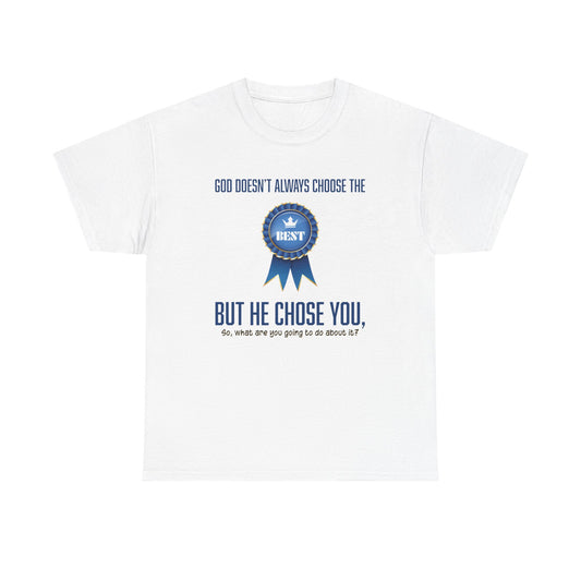 "God Doesn't Always" Unisex Heavy Cotton Tee