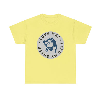 Jesus Love Me Feed Tee - Unisex Heavy Cotton T-Shirt, Christian Apparel, Faith-Based Gift, Casual Wear, Religious Tee