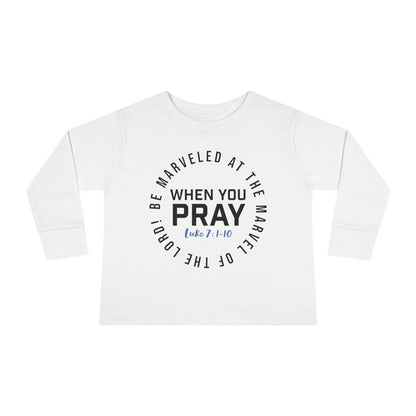 "Be Marveled" Toddler Long Sleeve Tee