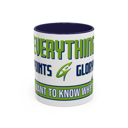 "Everything Points" Accent Coffee Mug, 11oz