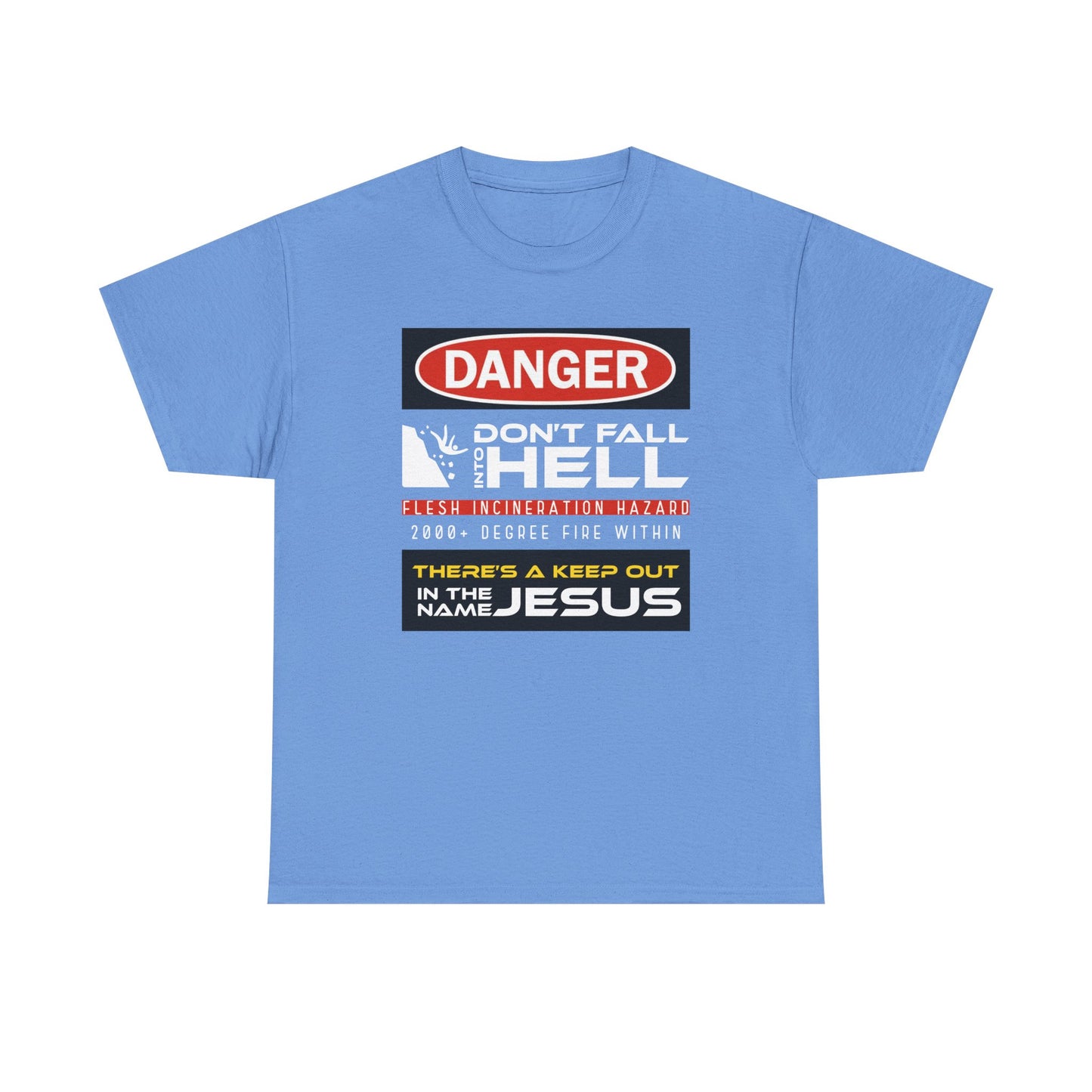 "Don't Fall into Hell" Unisex Heavy Cotton Tee