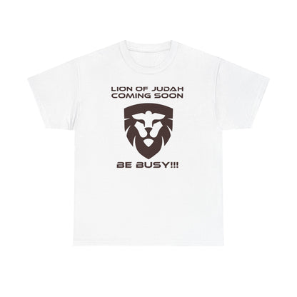 "Lion of Judah Coming Soon" Unisex Heavy Cotton Tee